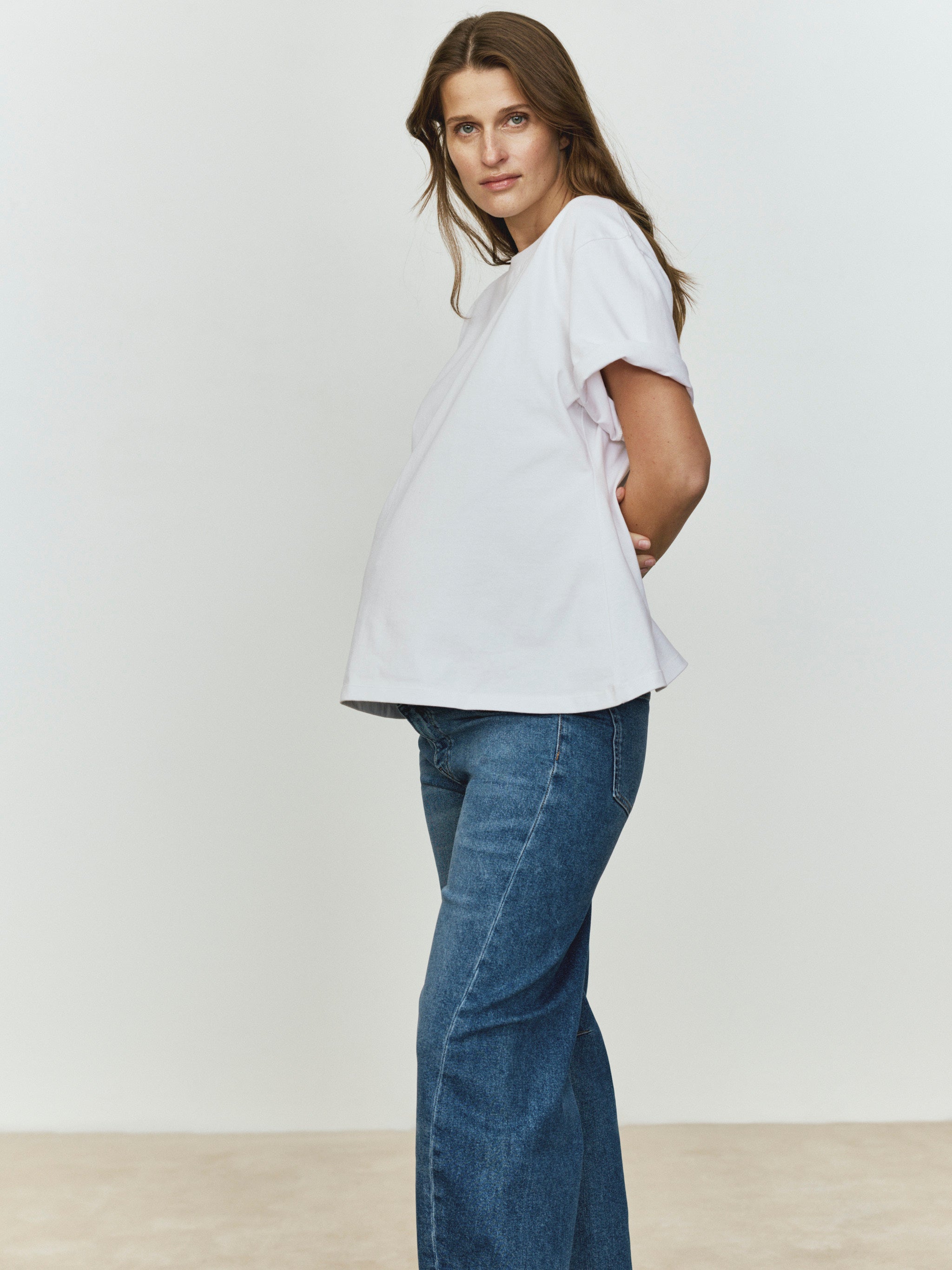 DL1961 x Bumpsuit Girlfriend Tee Maternity | White