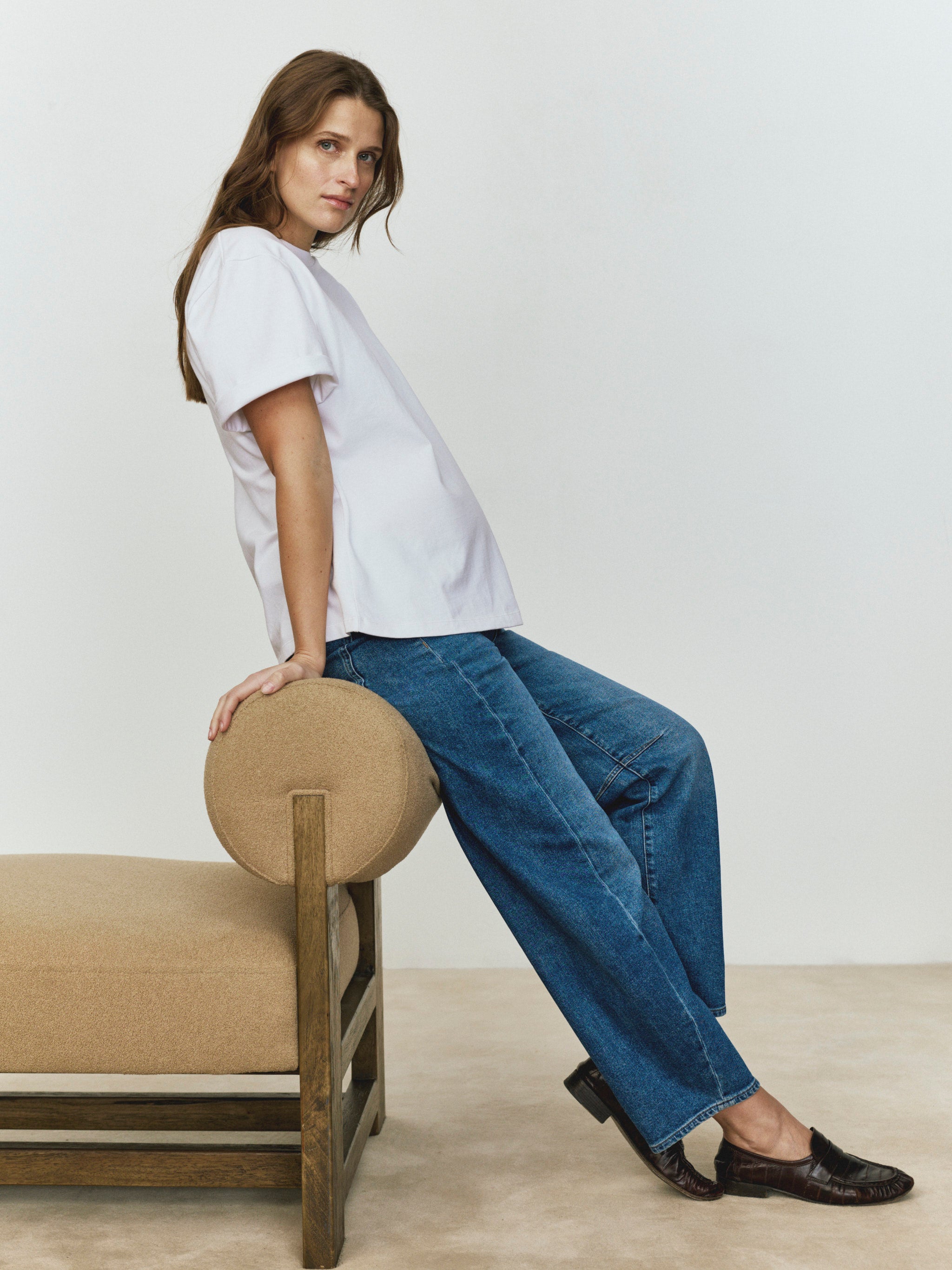 DL1961 x Bumpsuit Girlfriend Tee Maternity | White