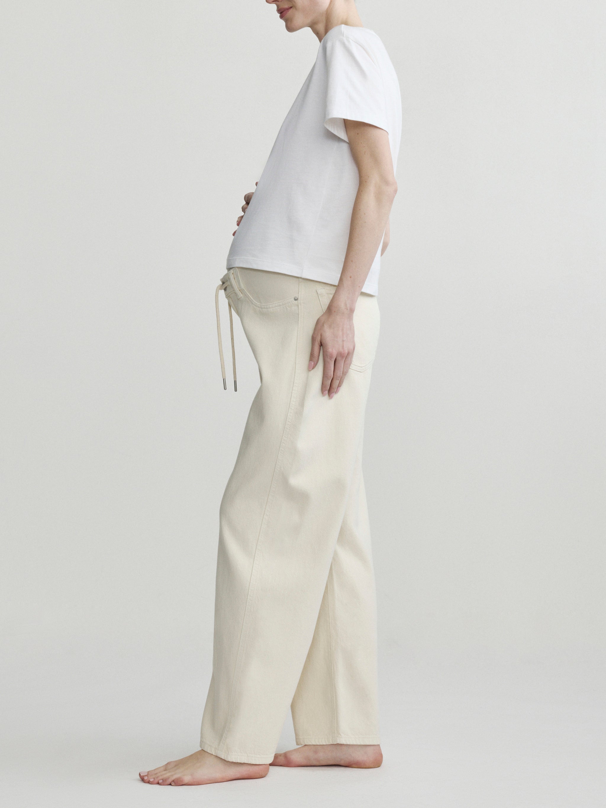 DL1961 x Bumpsuit Girlfriend Tee Maternity | White