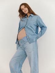 DL1961 x Bumpsuit Addison Overshirt | Beachfront Aura