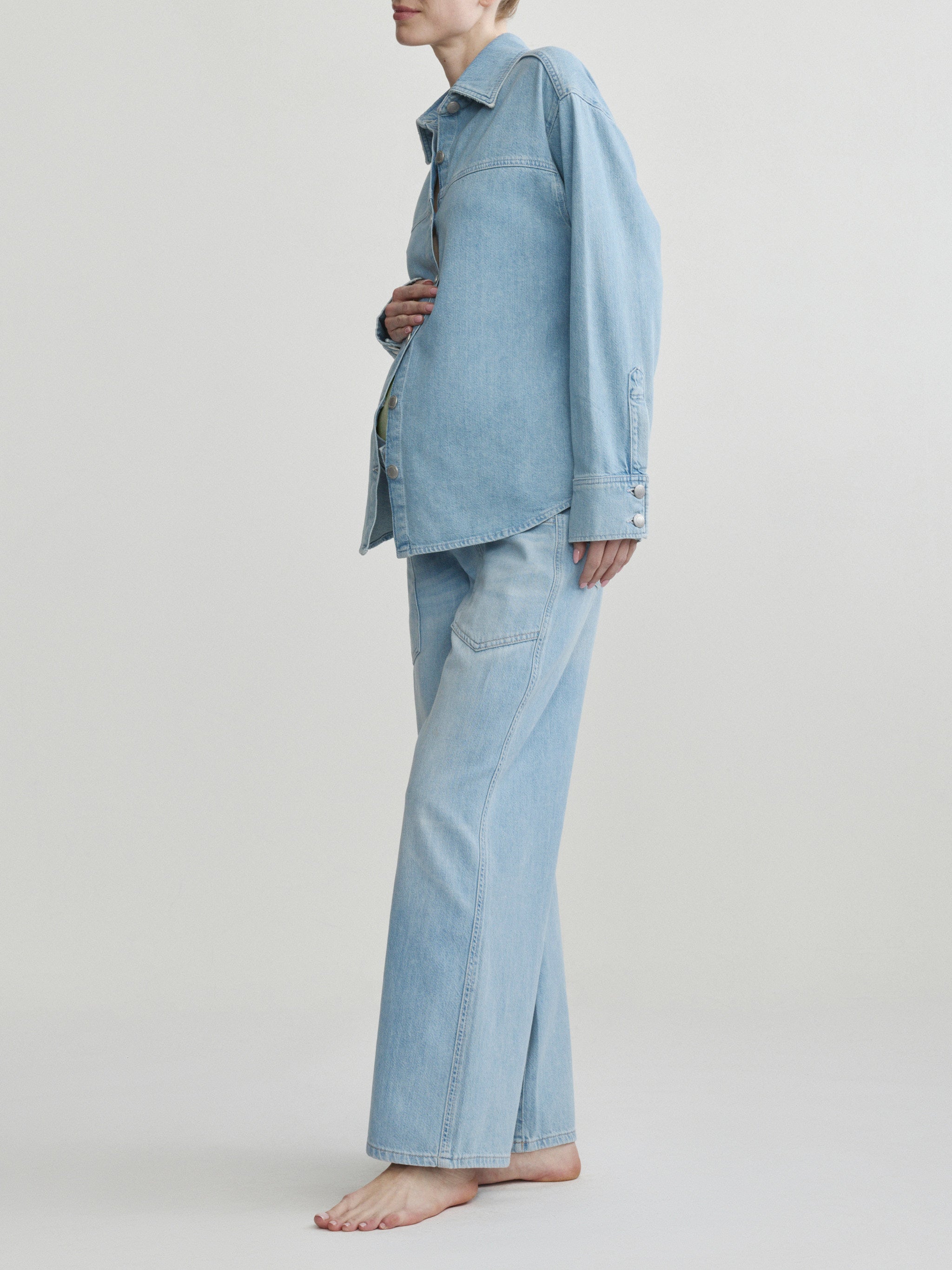 DL1961 x Bumpsuit Addison Overshirt | Beachfront Aura