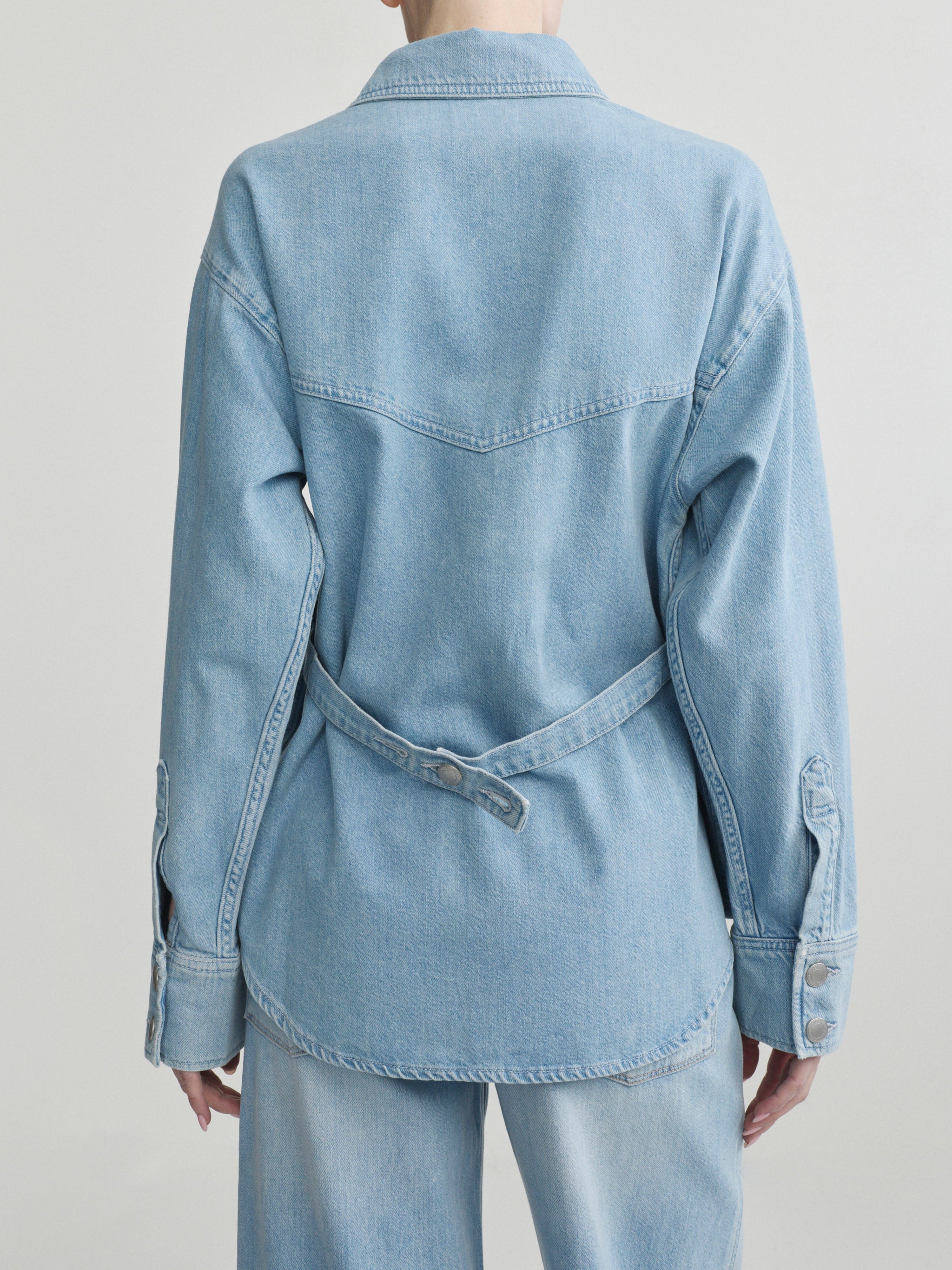DL1961 x Bumpsuit Addison Overshirt | Beachfront Aura