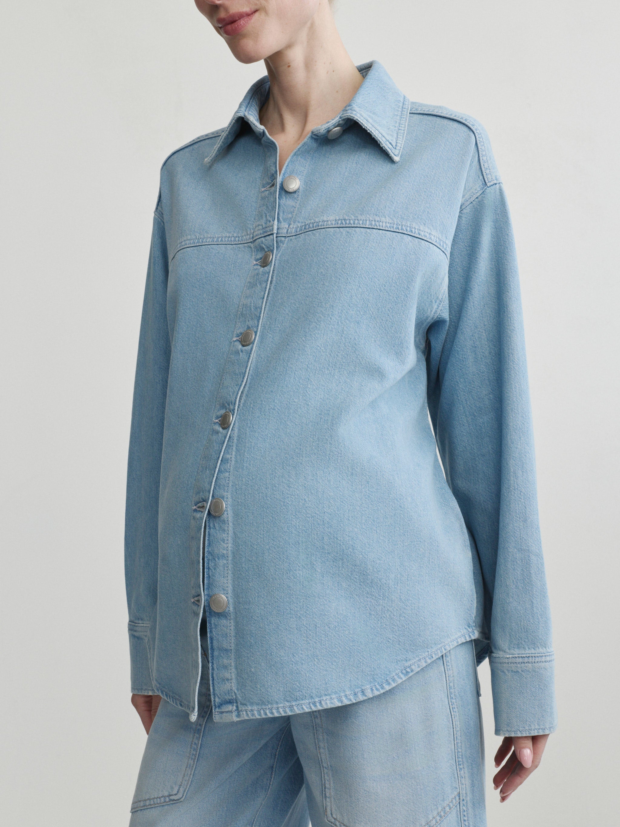 DL1961 x Bumpsuit Addison Overshirt | Beachfront Aura