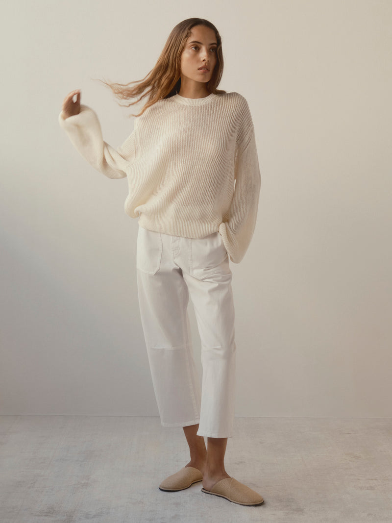 June Pullover | White