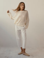 June Pullover | White