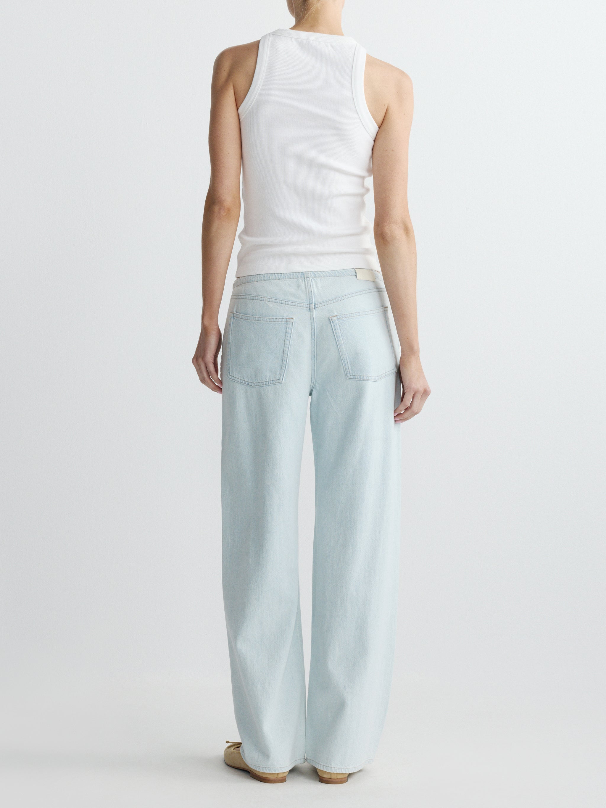 Sienna Low-Slung Wide Leg Relaxed 31” Jeans | Saltstone Lace
