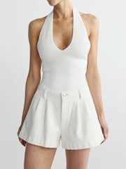 Halter Top Instasculpt™ Rib | White