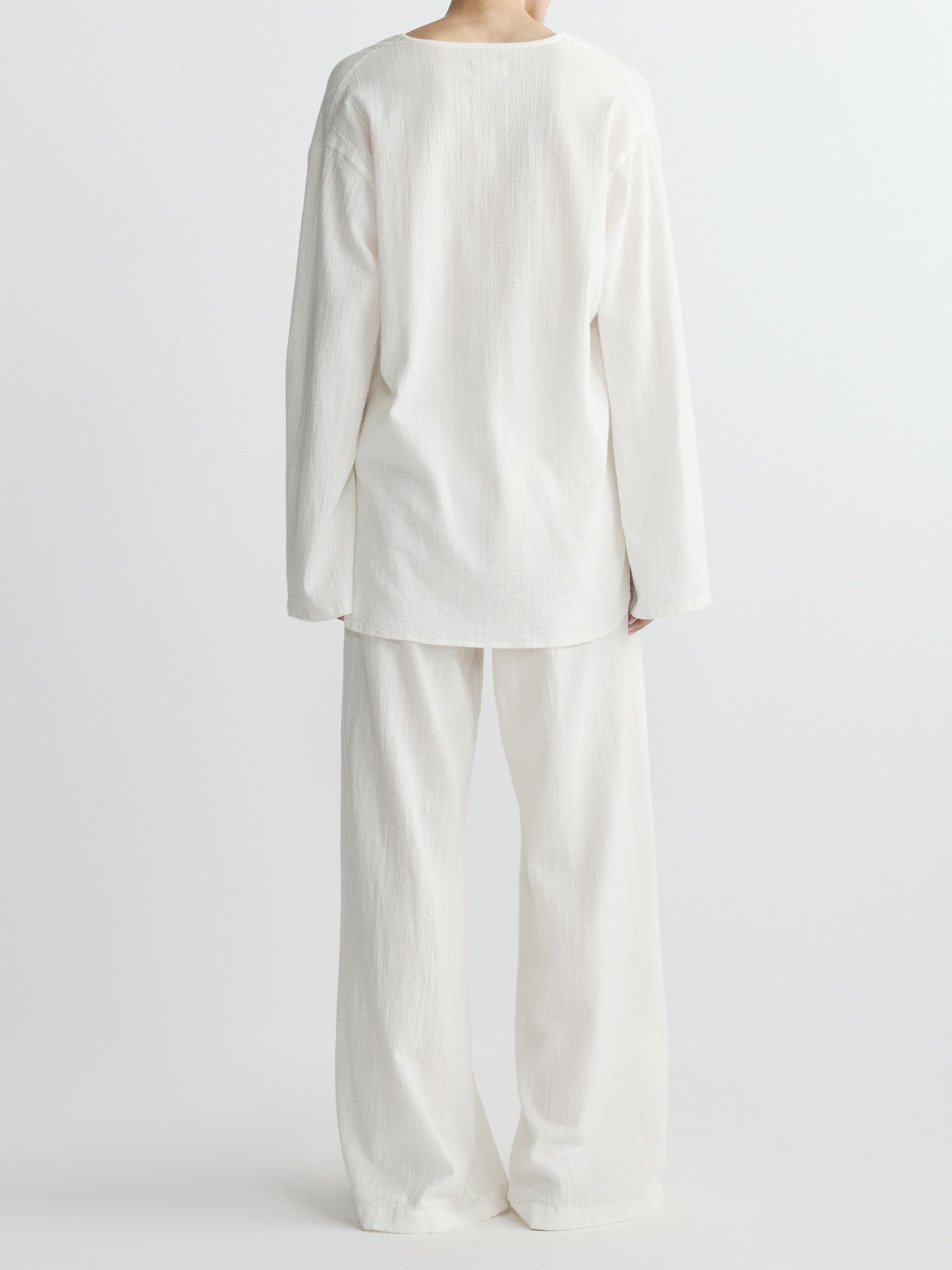 Faye Tie Shirt | White Gauze