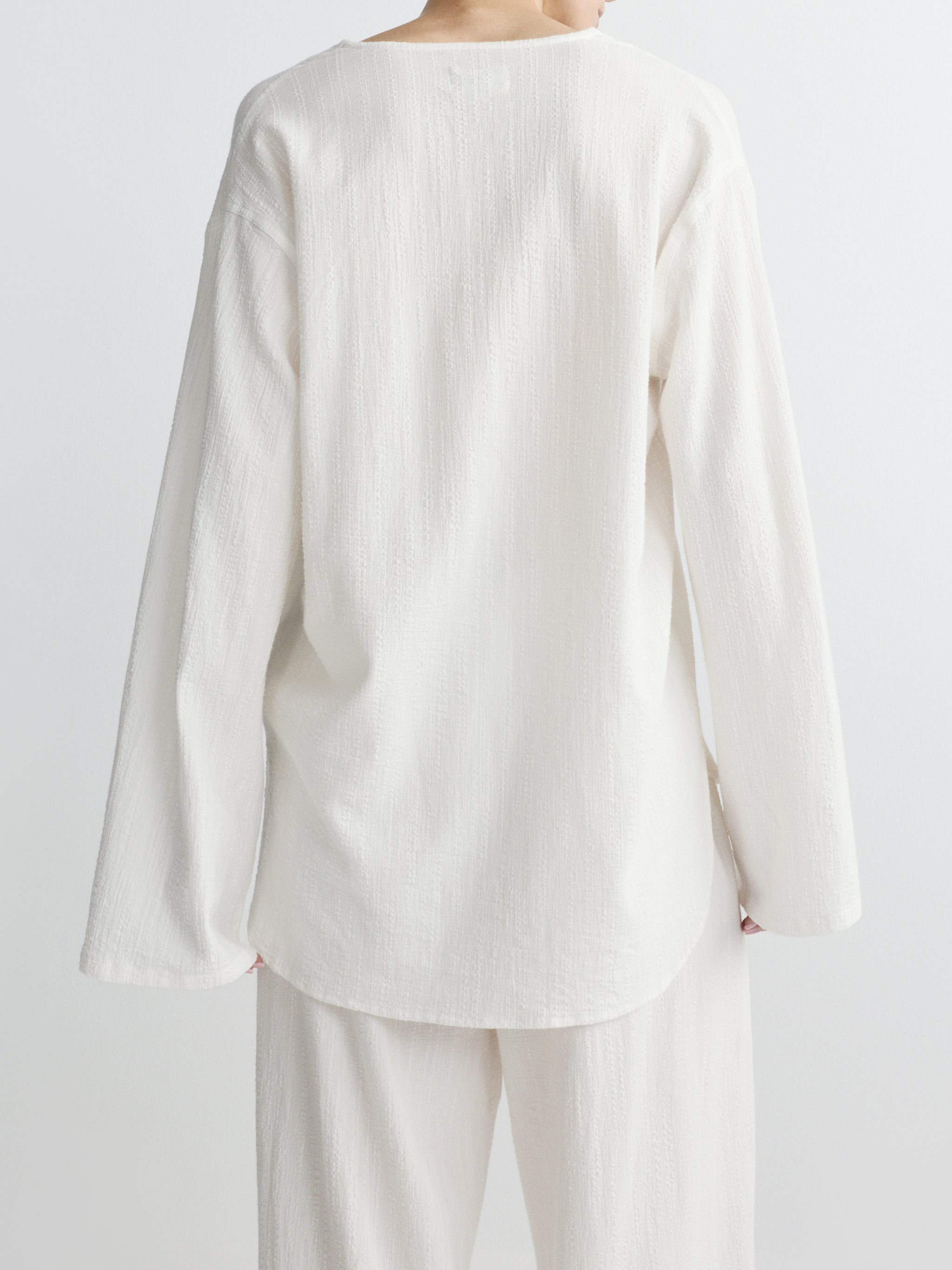 Faye Tie Shirt | White Gauze