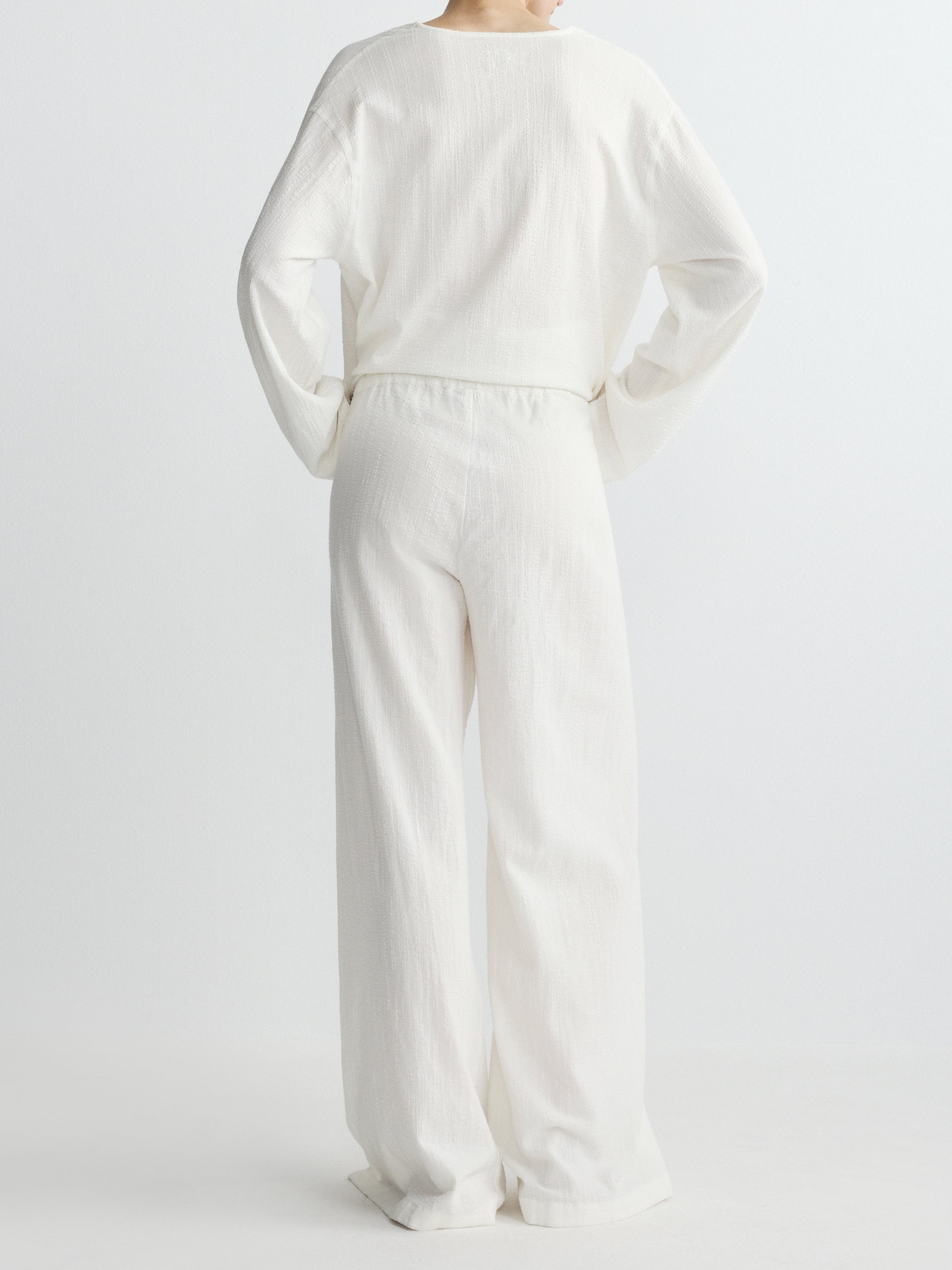 Palazzo Pant | White Gauze