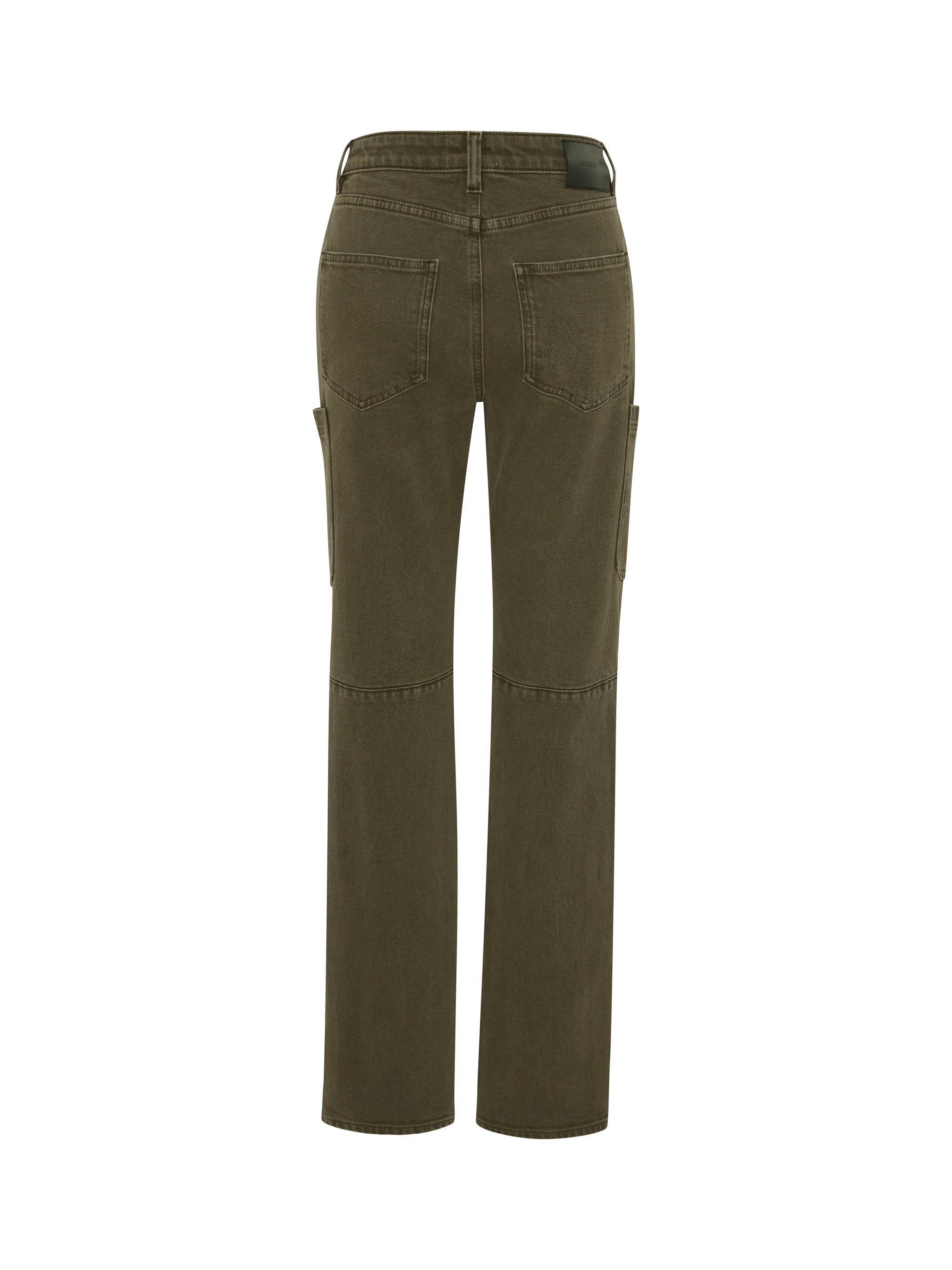 Devon Cigarette jeans in Pine, ghost-mannequin product shot on white, back view.