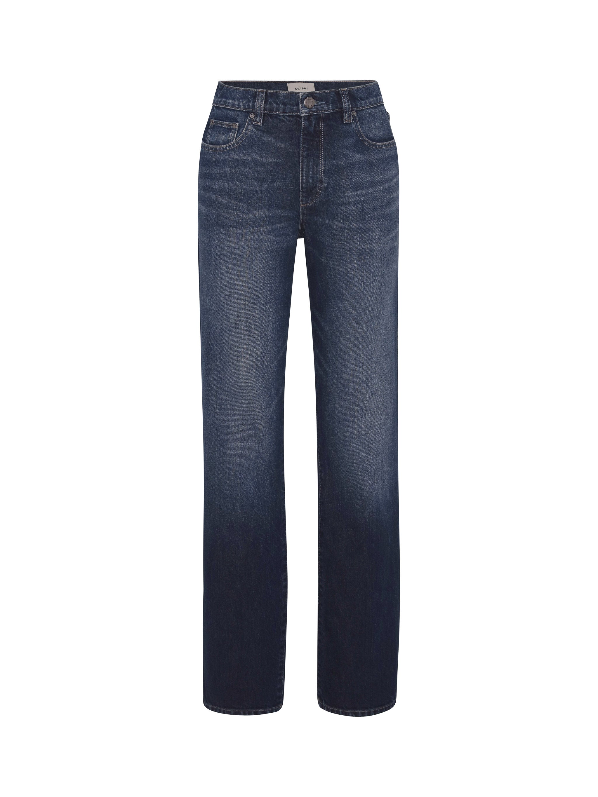Cate Slim jeans in December, 32-inch, ghost-mannequin product shot on white, front view.