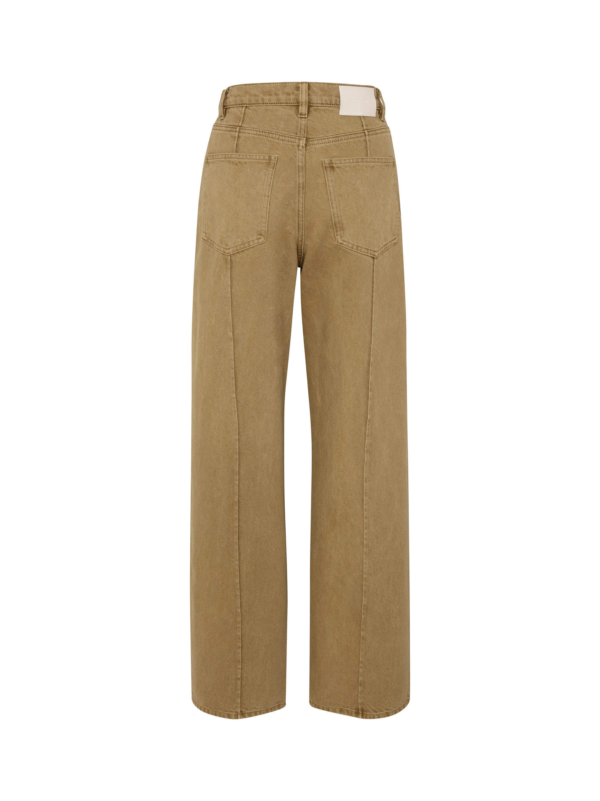 Kaylen Soft Curve jeans in Savannas, ghost-mannequin product shot on white, back view.