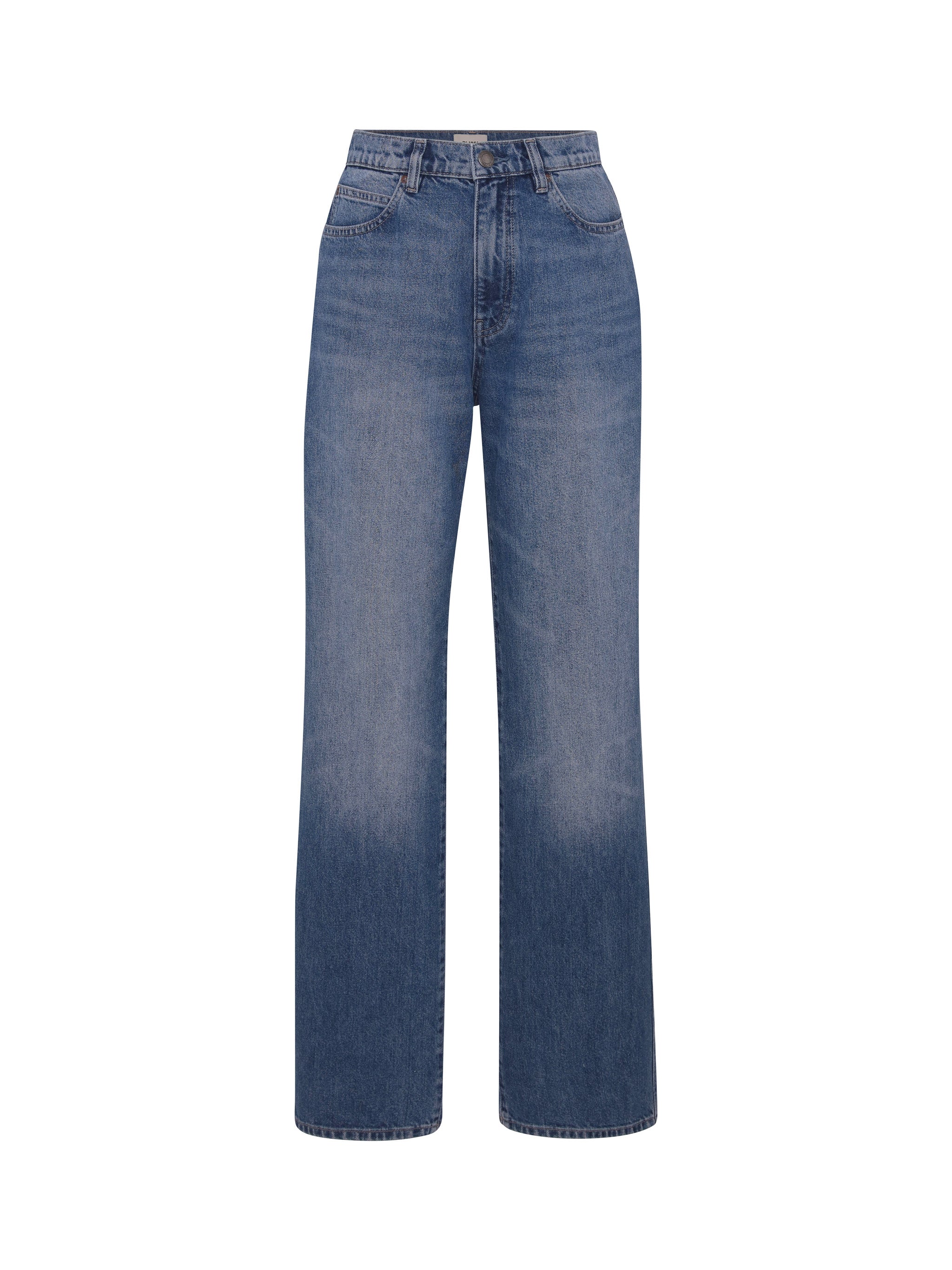 Kaylen Soft Curve jeans in Authentic, 32-inch, ghost-mannequin product shot on white, front.