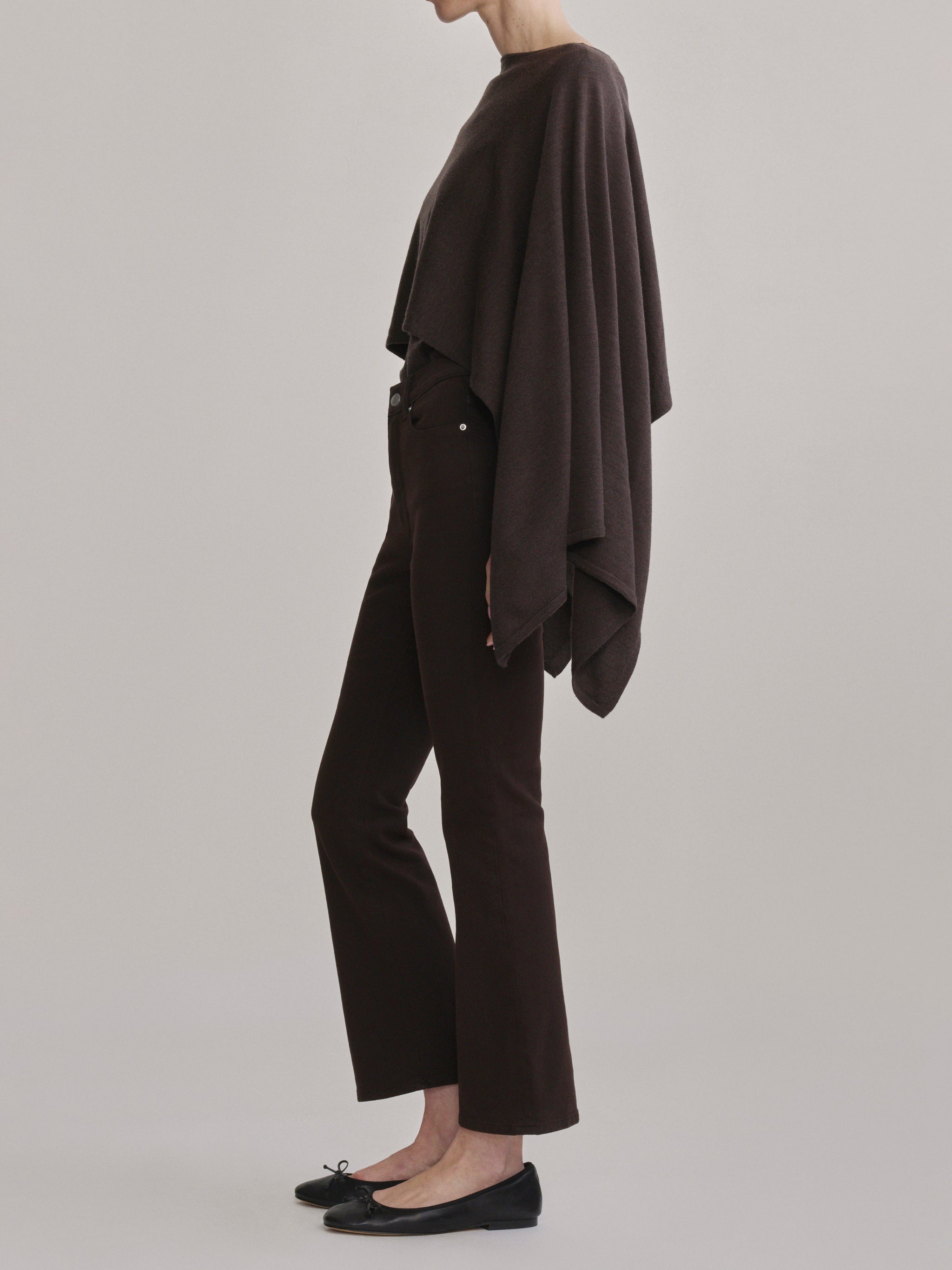 Cape Sweater | Brown