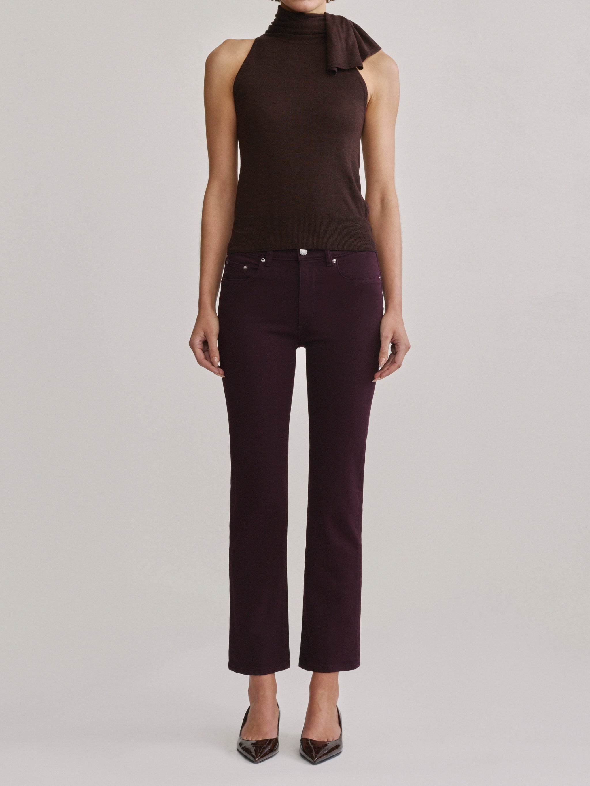 Mara Straight Mid Rise Instasculpt™ Ankle Jeans | Viola