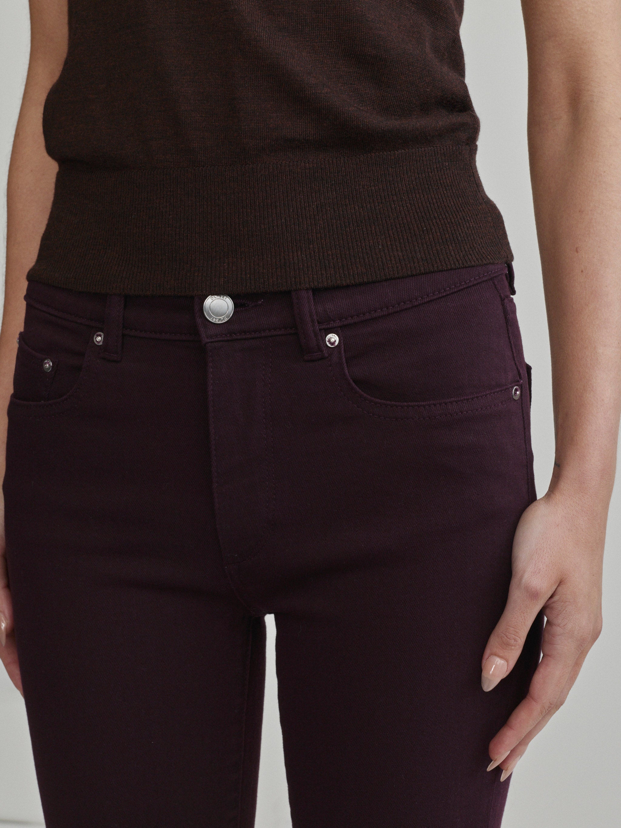Mara Straight Mid Rise Instasculpt™ Ankle Jeans | Viola