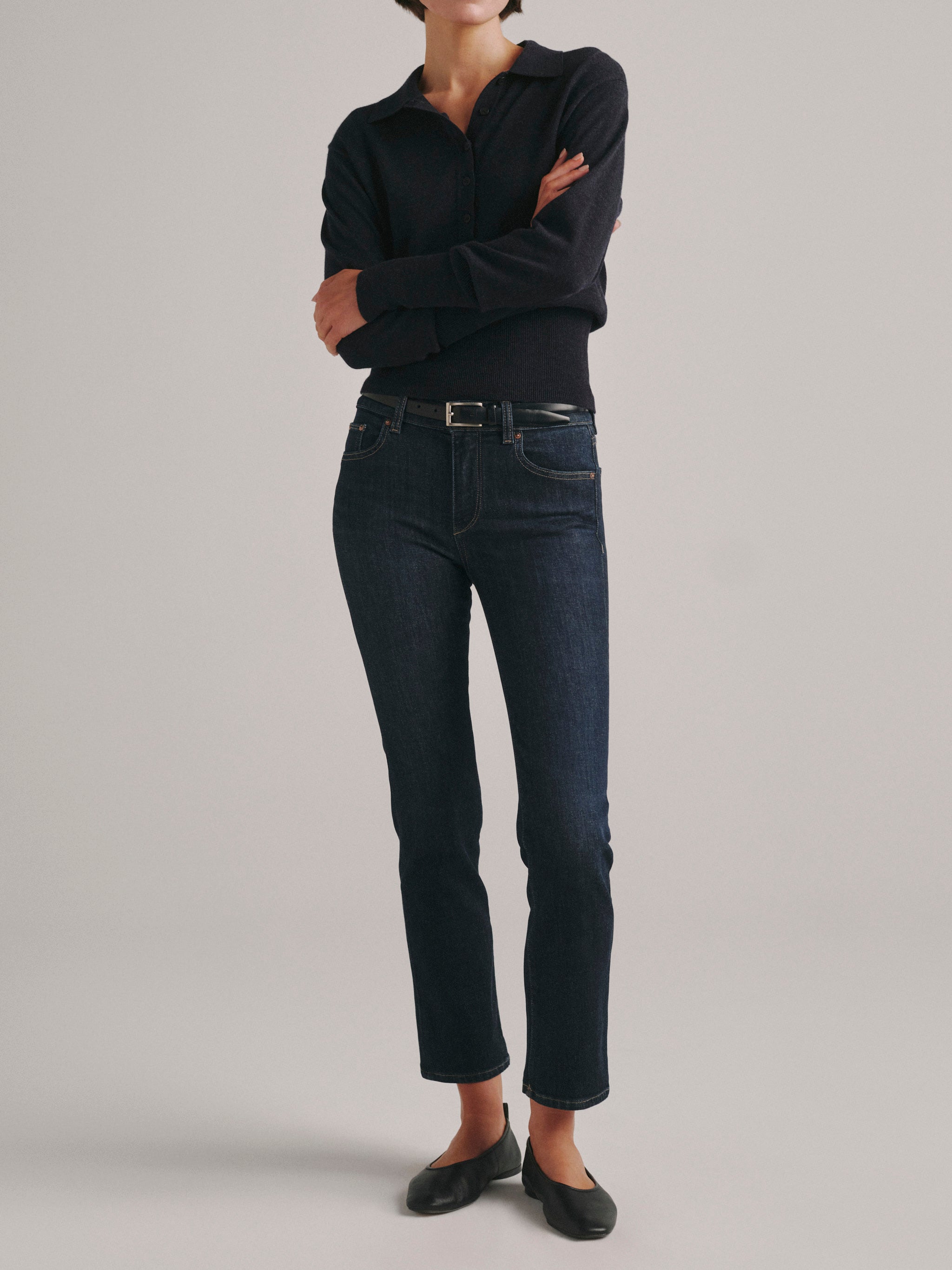 Mara Straight Mid Rise Instasculpt™ Ankle Jeans | Crescent Harbor