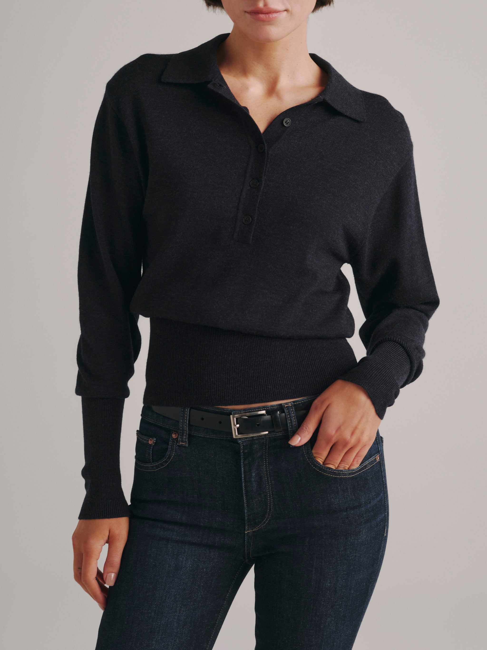 November Knit Polo | Navy