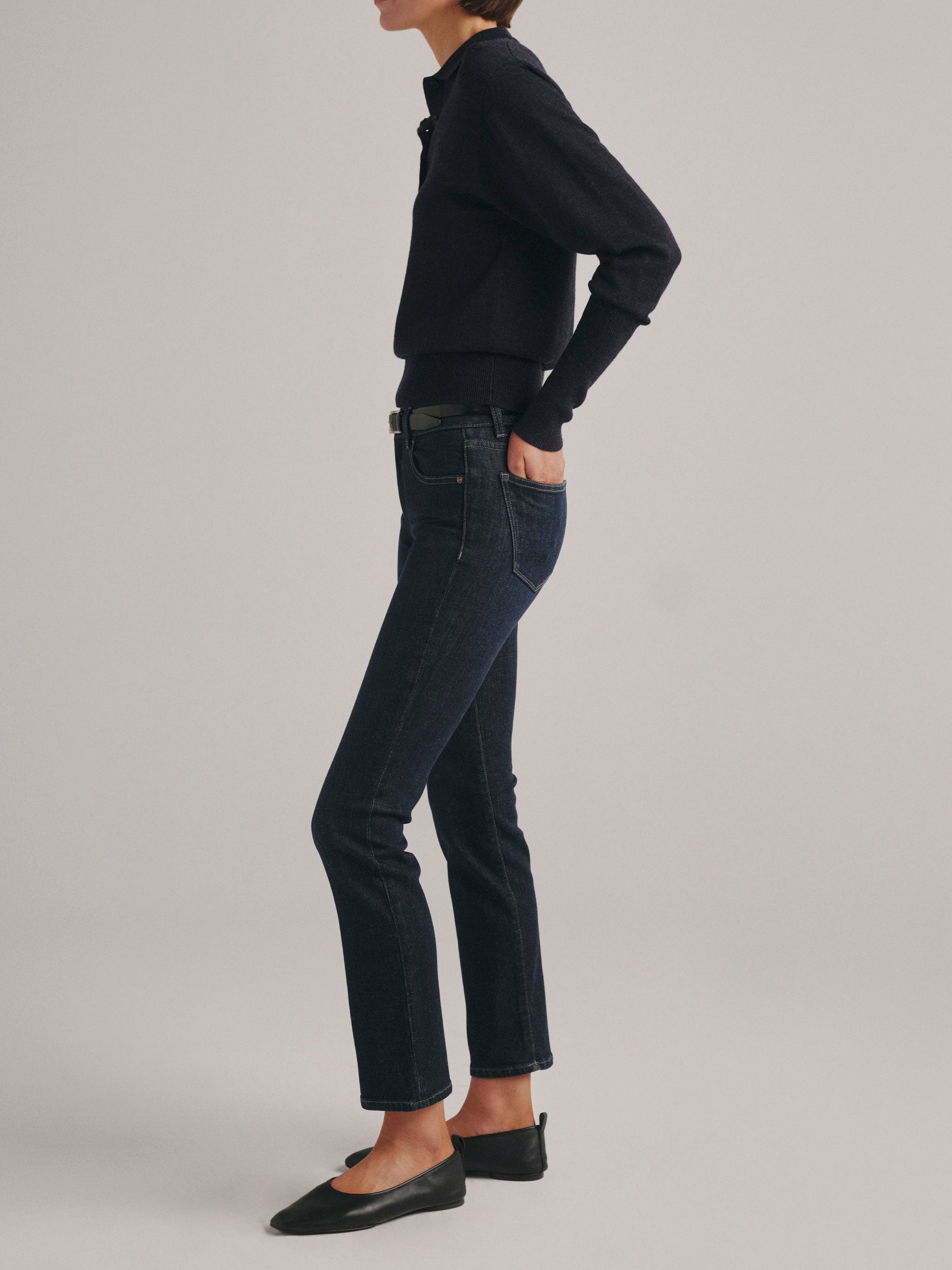 Mara Straight Mid Rise Instasculpt™ Ankle Jeans | Crescent Harbor
