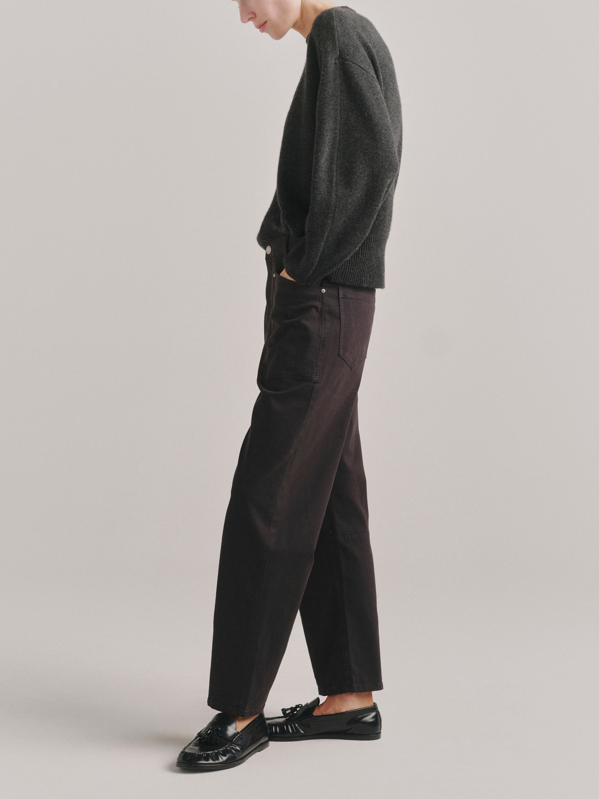Elise Crewneck Sweater | Charcoal