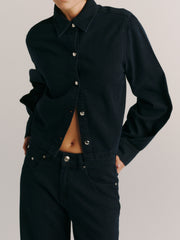 Montauk Long Sleeve Denim Shirt | Nightfall Aura