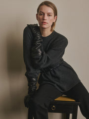 Elise Crewneck Sweater | Charcoal
