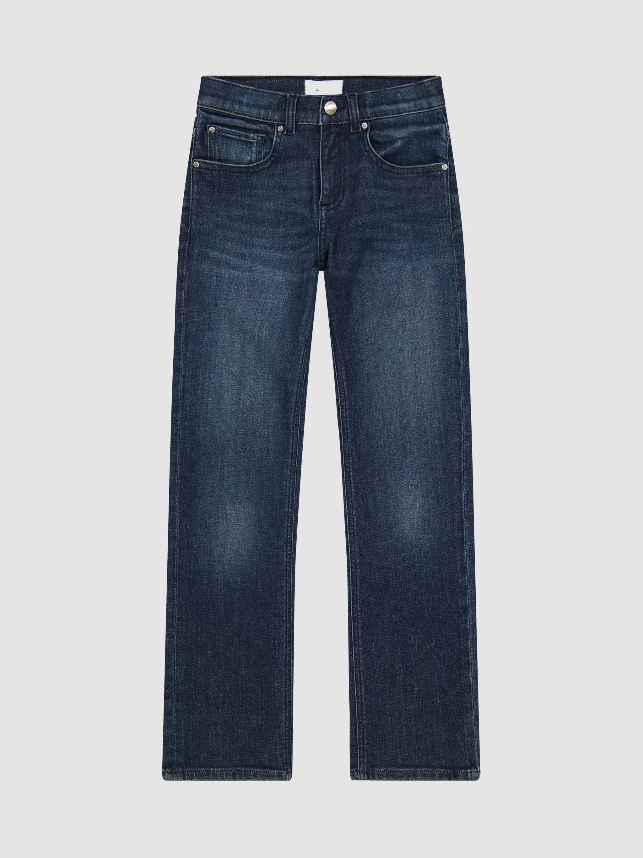 Boys' Straight Dark Blue Jeans