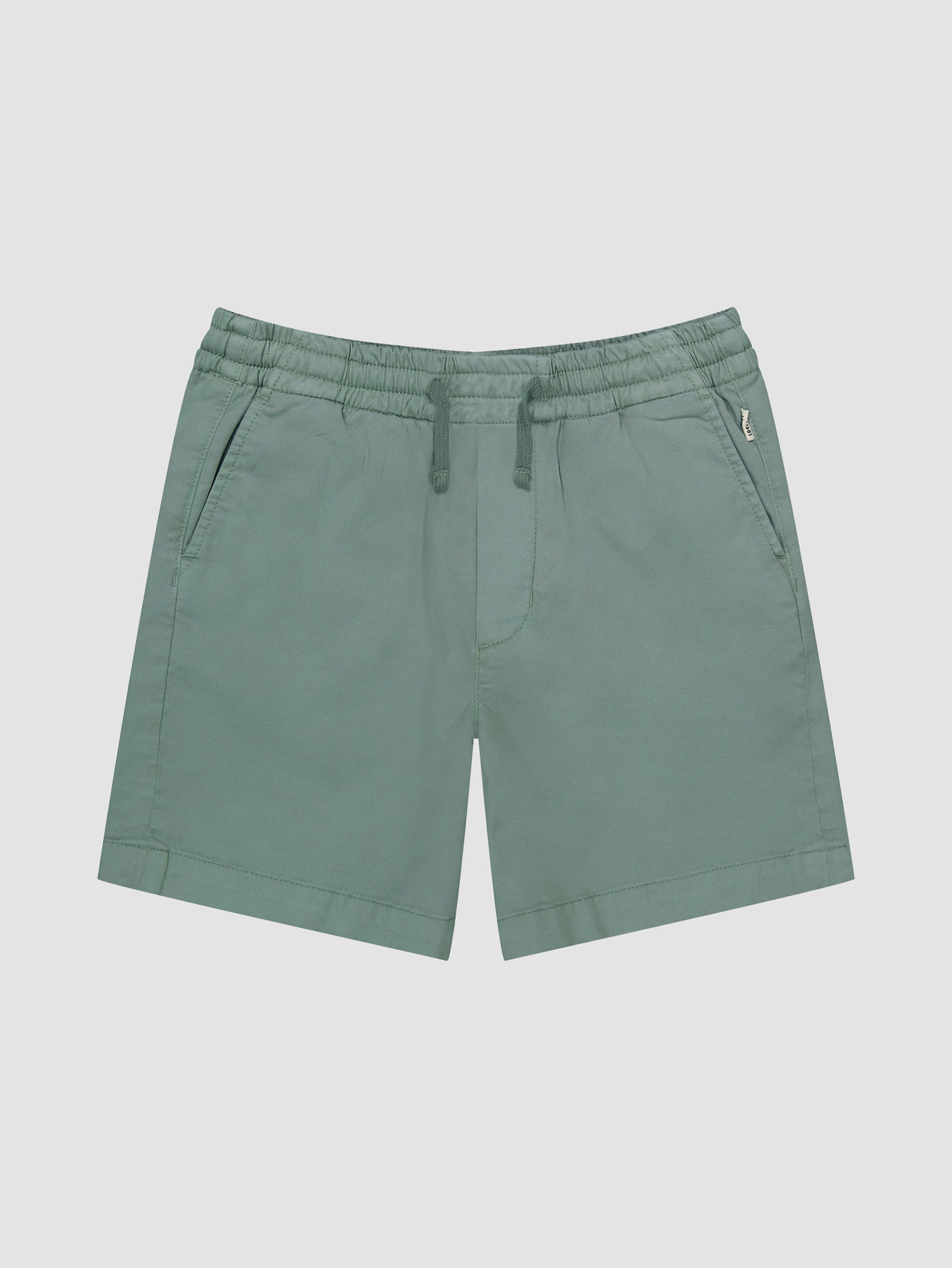 Boy's Pale Green Twill Shorts