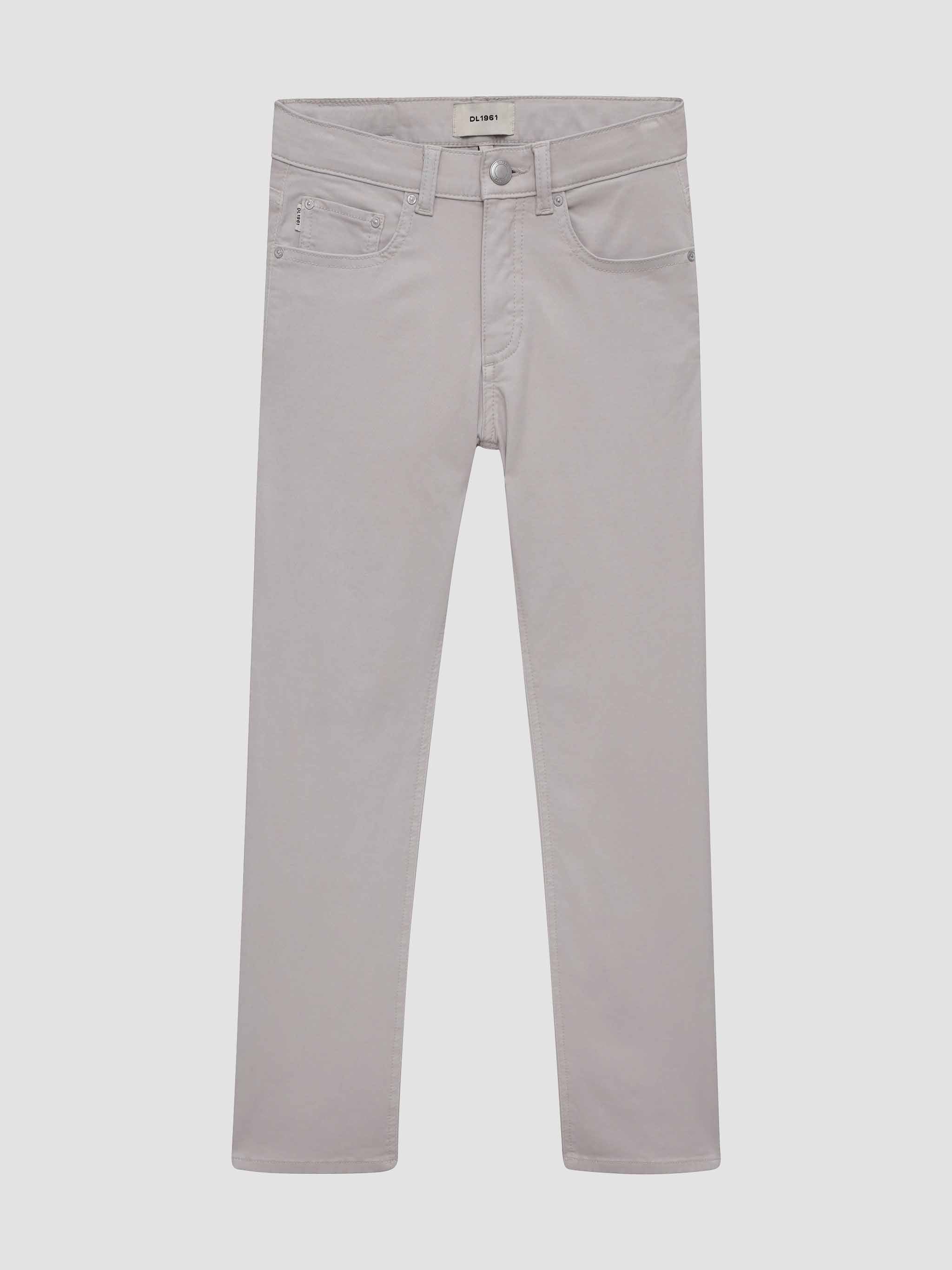 Light gray jeans on a white background