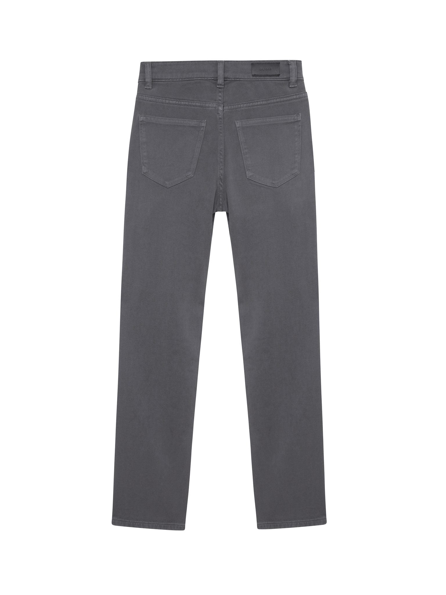 DL1961 Kids boys' Benji straight jeans in Alloy, ghost product image, back view