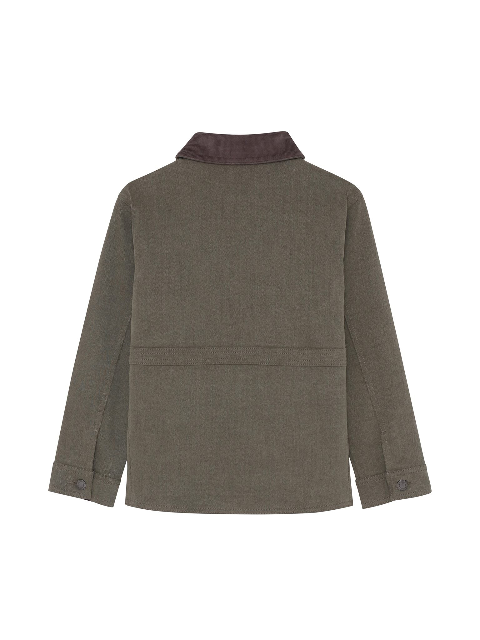 DL1961 Kids boys' Louie chore jacket in Outpost, ghost product image, back view