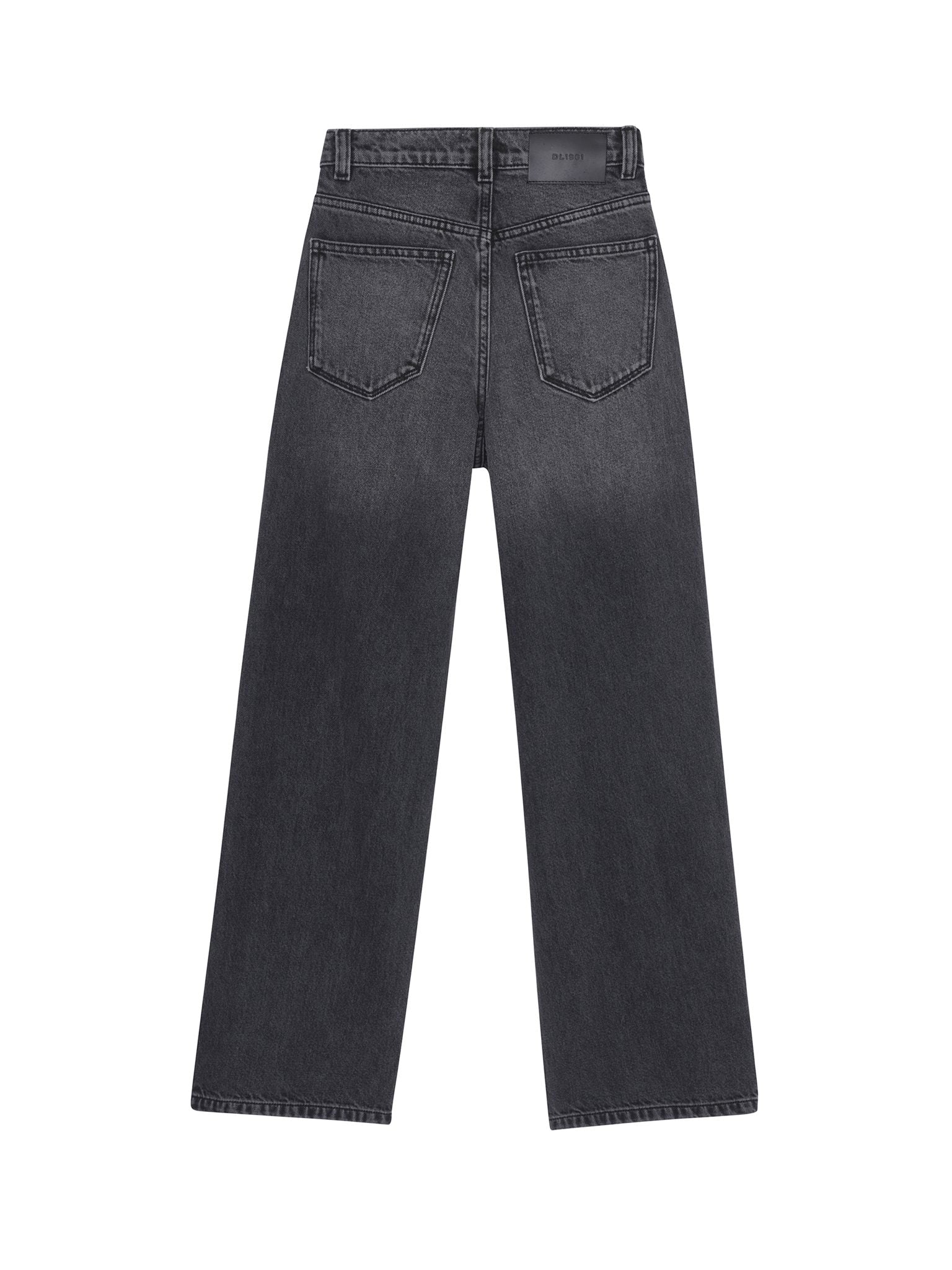 DL1961 Kids boys' Mason wide-leg jeans in Nightshade, ghost product image, back view