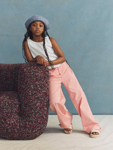 Lily Wide Leg Jogger | Pink Orchid | DL1961 Premium Denim