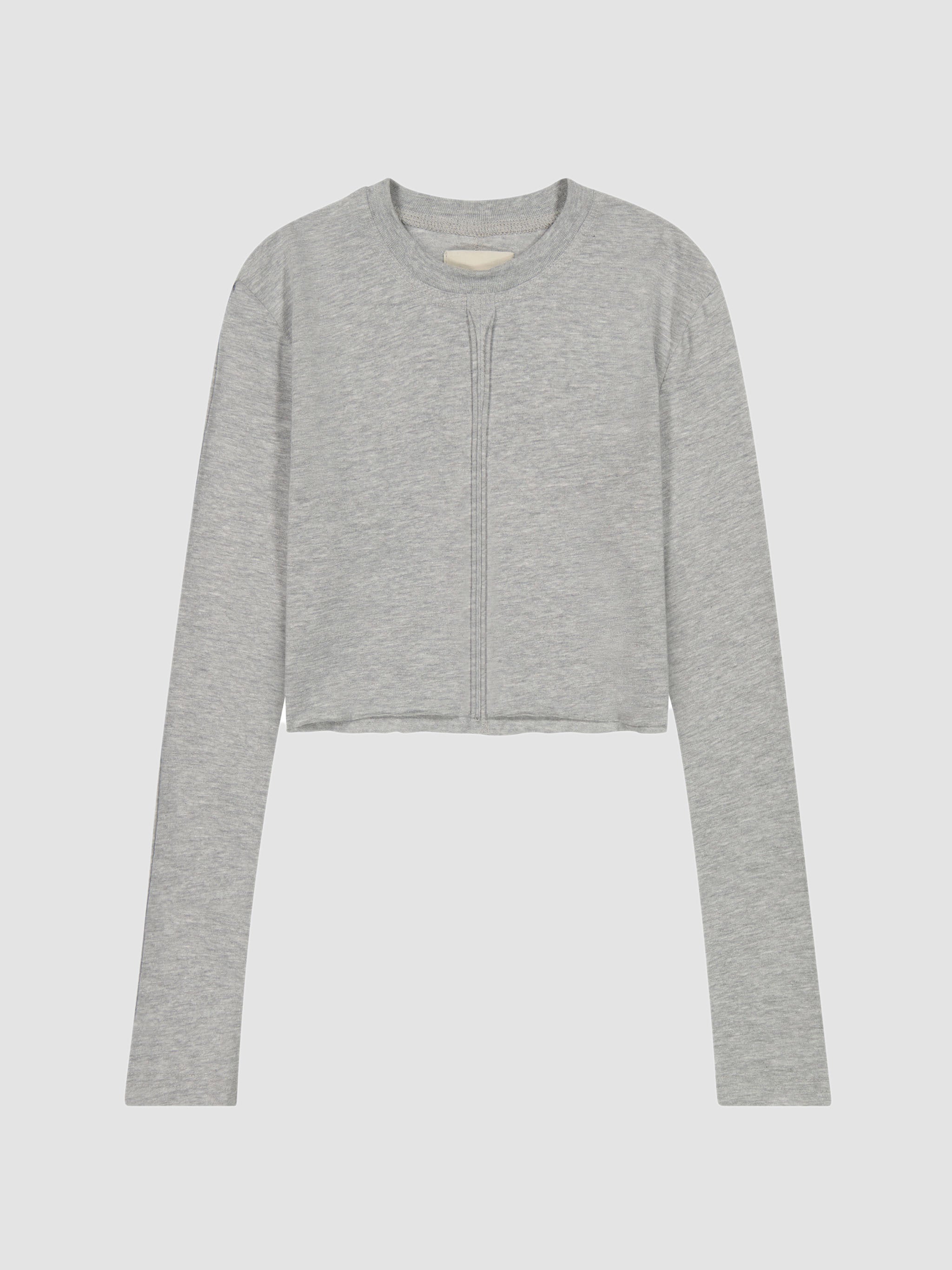 Long Sleeve Tee | Heather Grey Raw