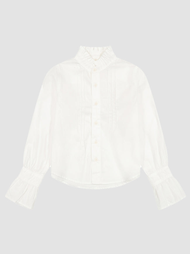 Simona Top | White Poplin