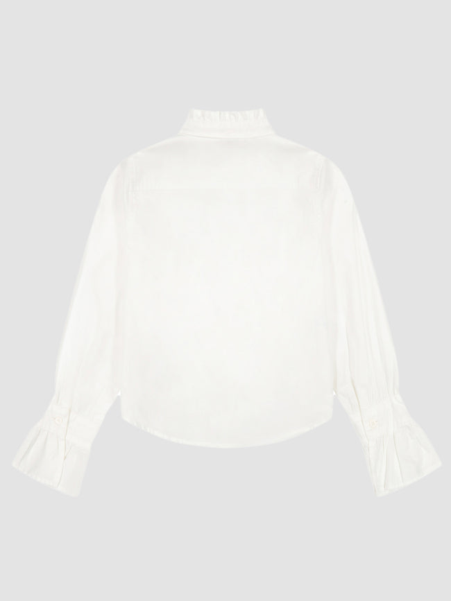 Simona Top | White Poplin