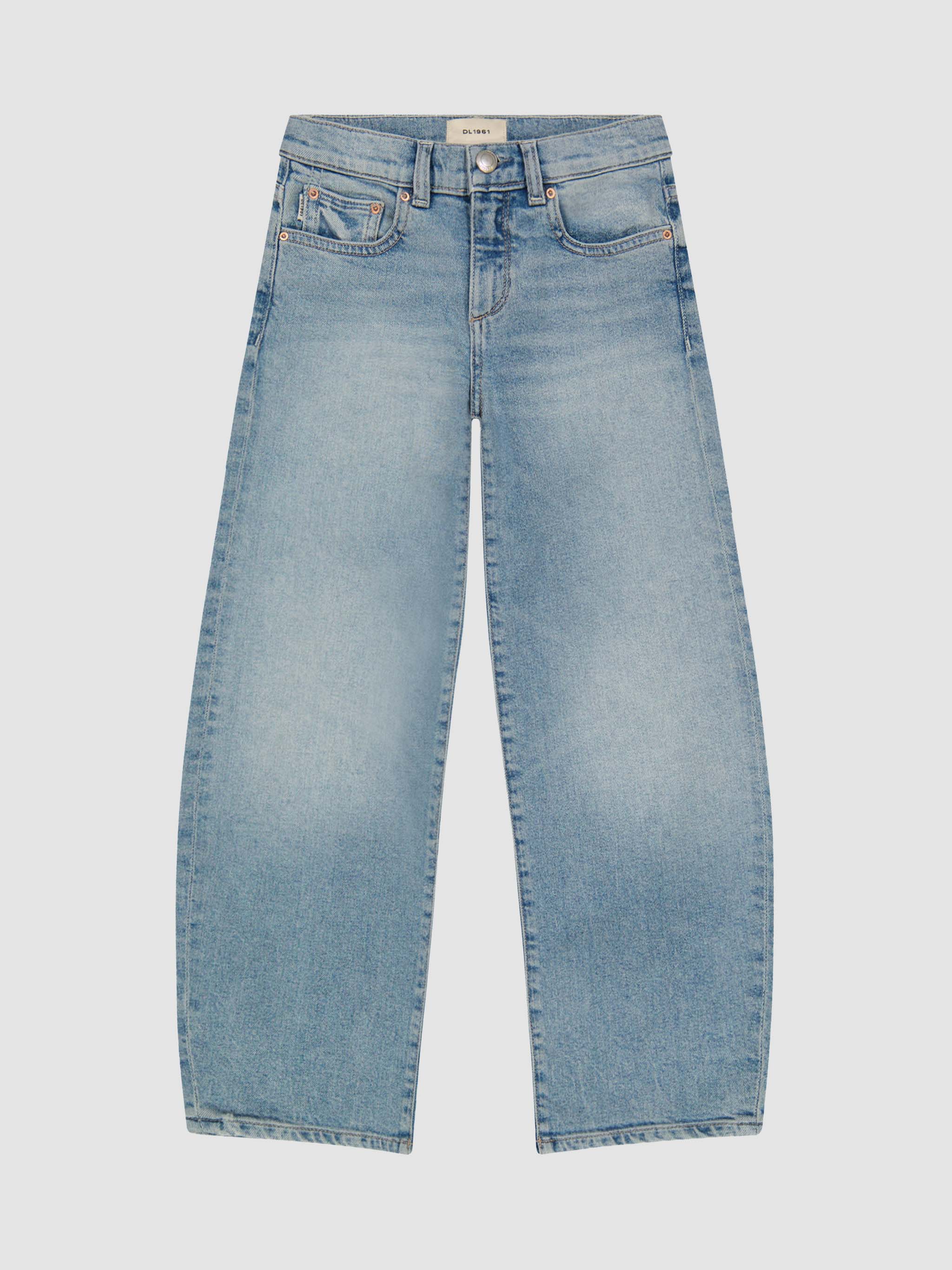 Girl's Wide Leg Blue Jeans