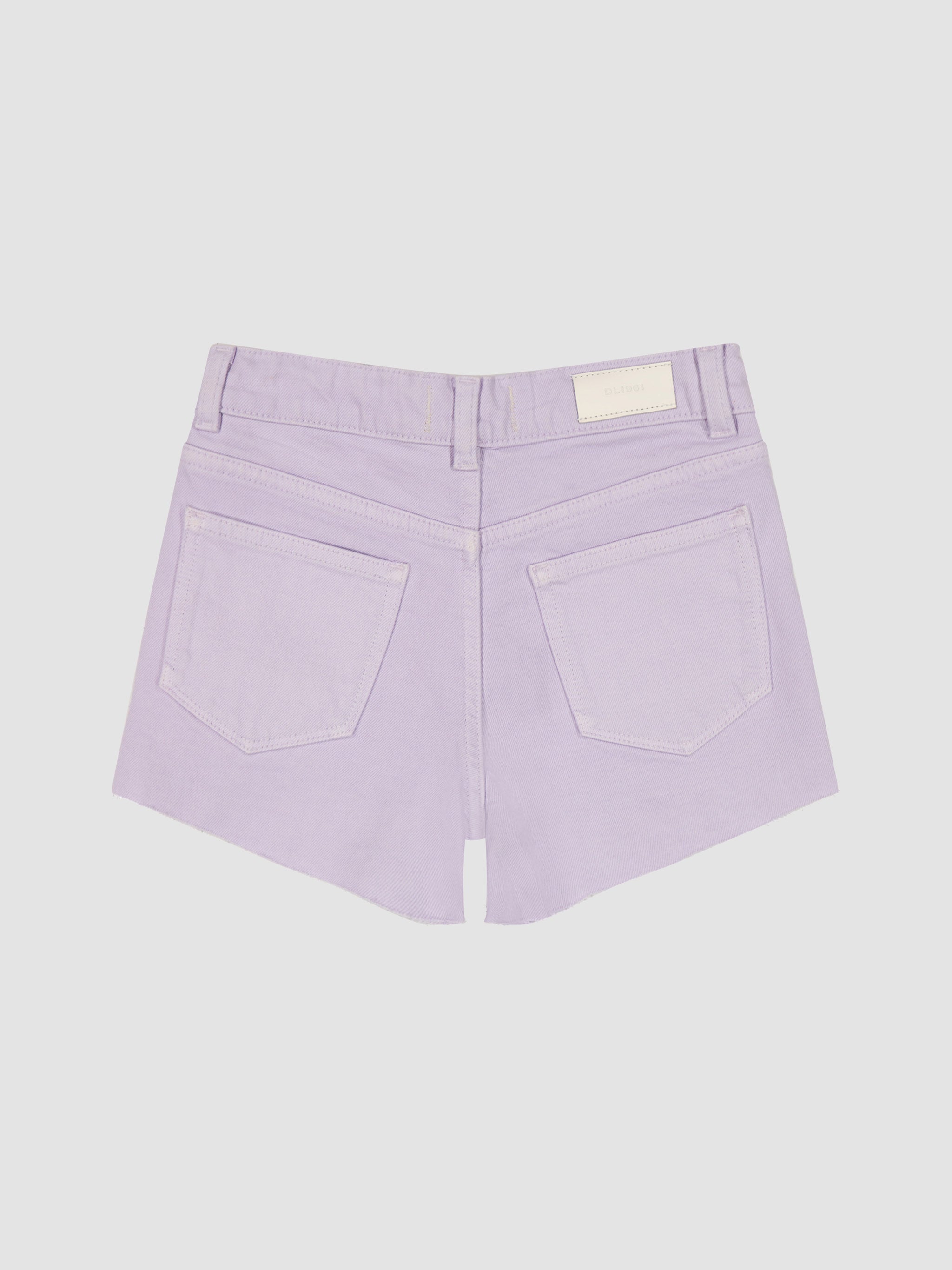 Girl's Purple Cutoff Denim Shorts