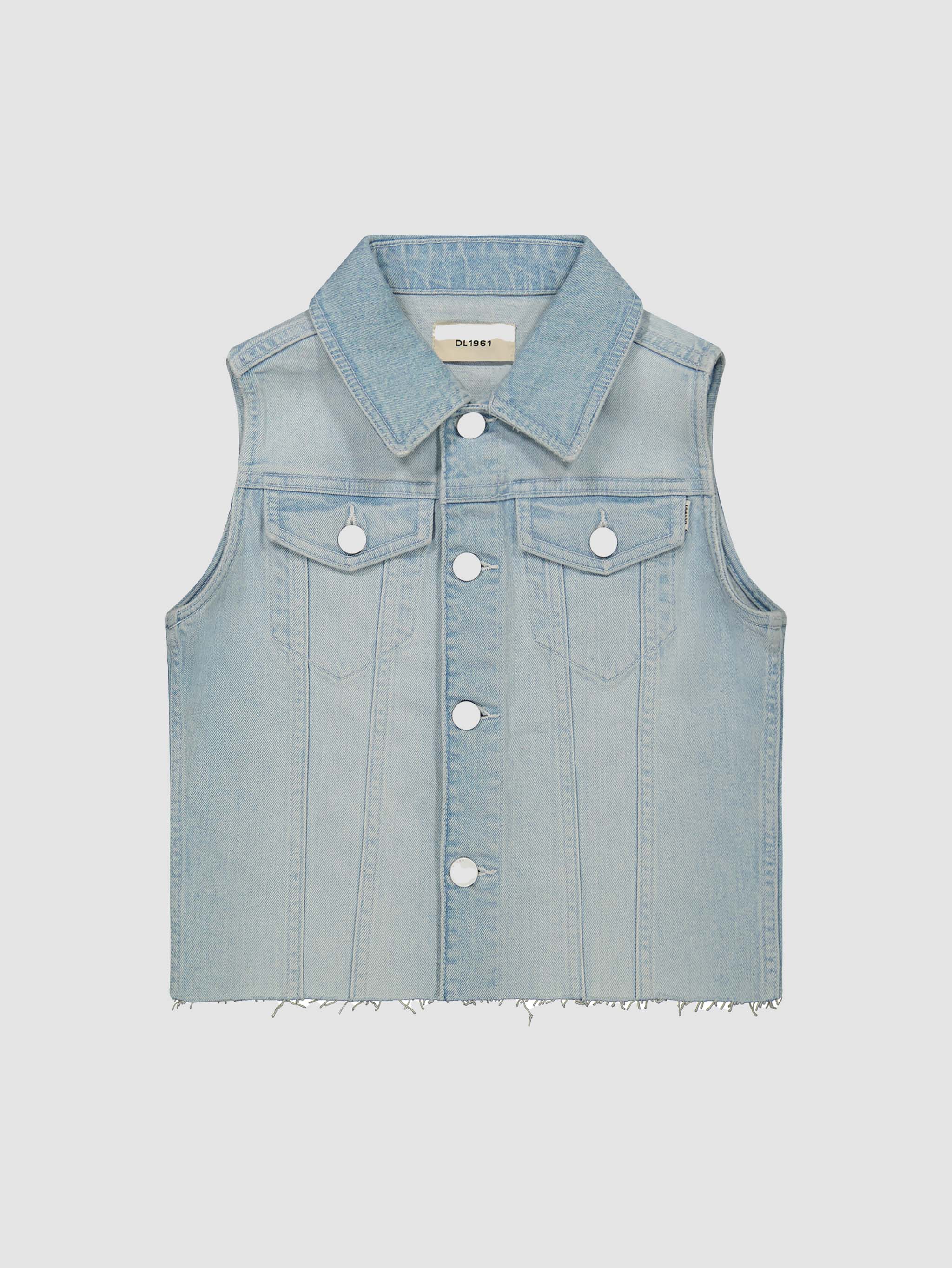 Kids' Blue Denim Vest