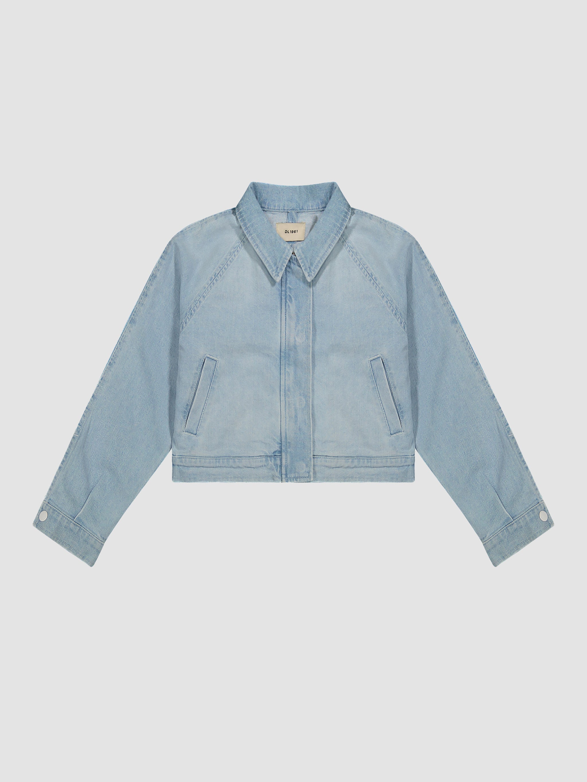 Kids' Blue Denim Bomber Jacket