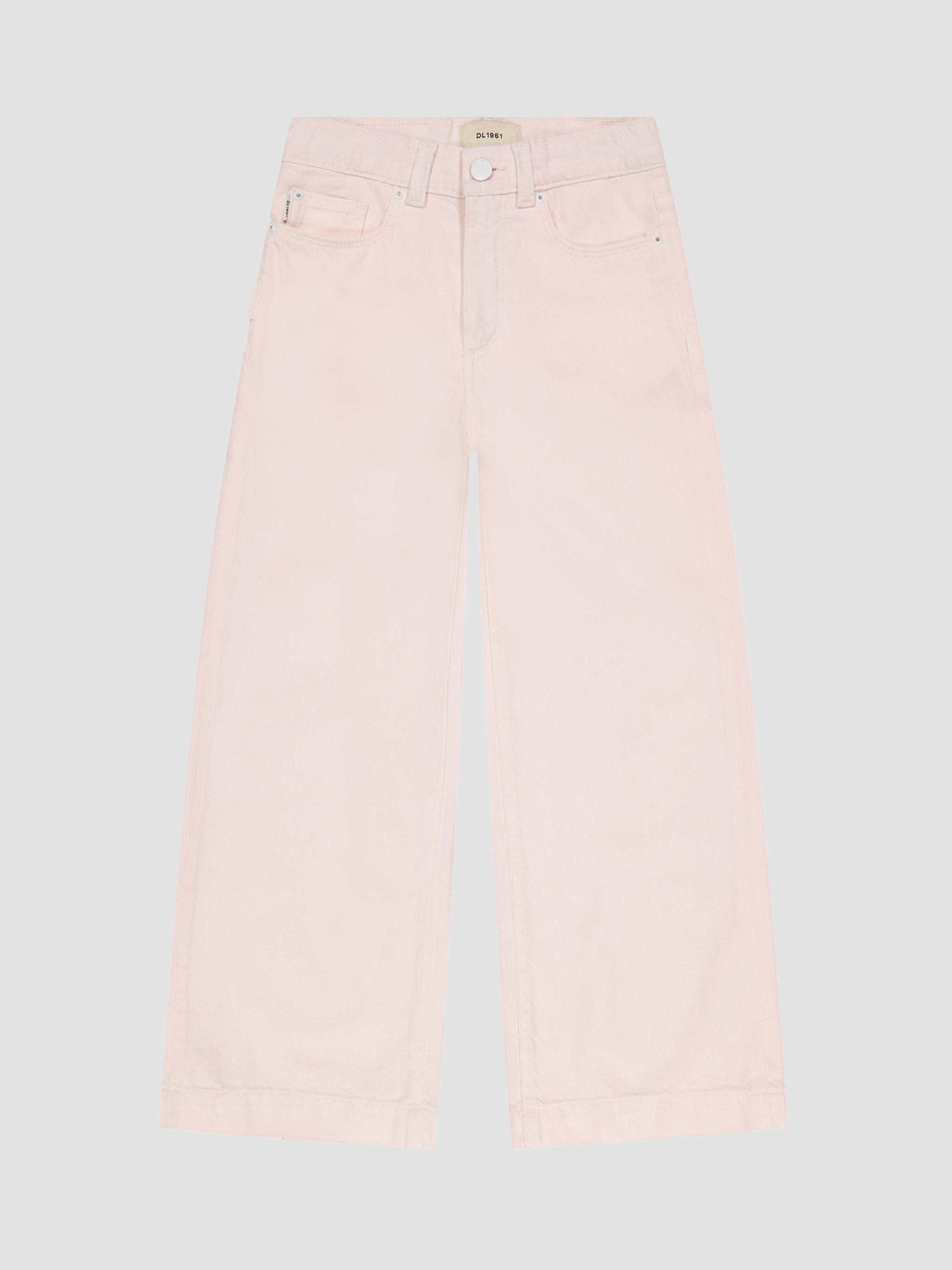 Girl's Pink Wide Leg Jeans