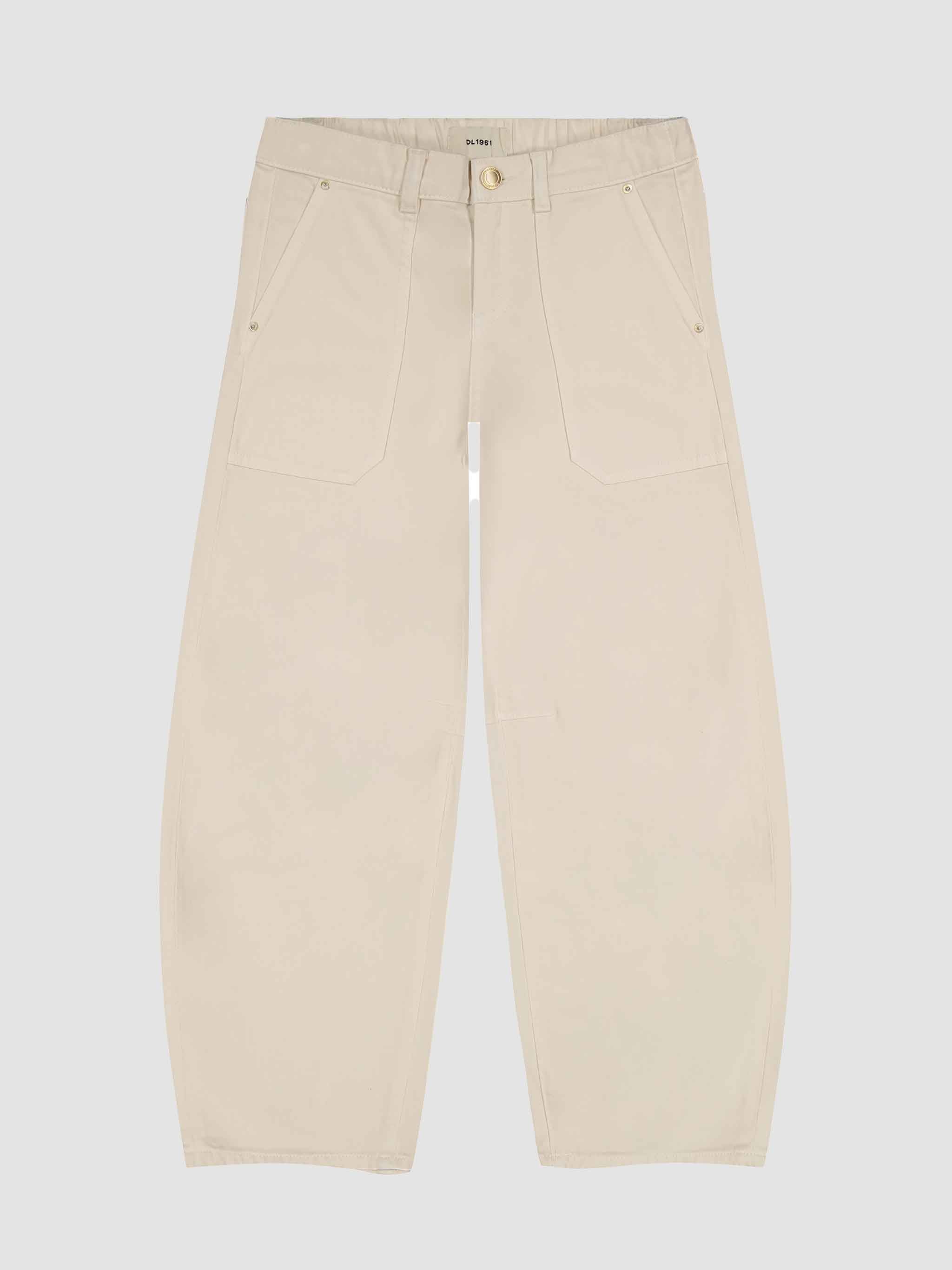 Lilia Barrel Pull-On Jeans |  Flax