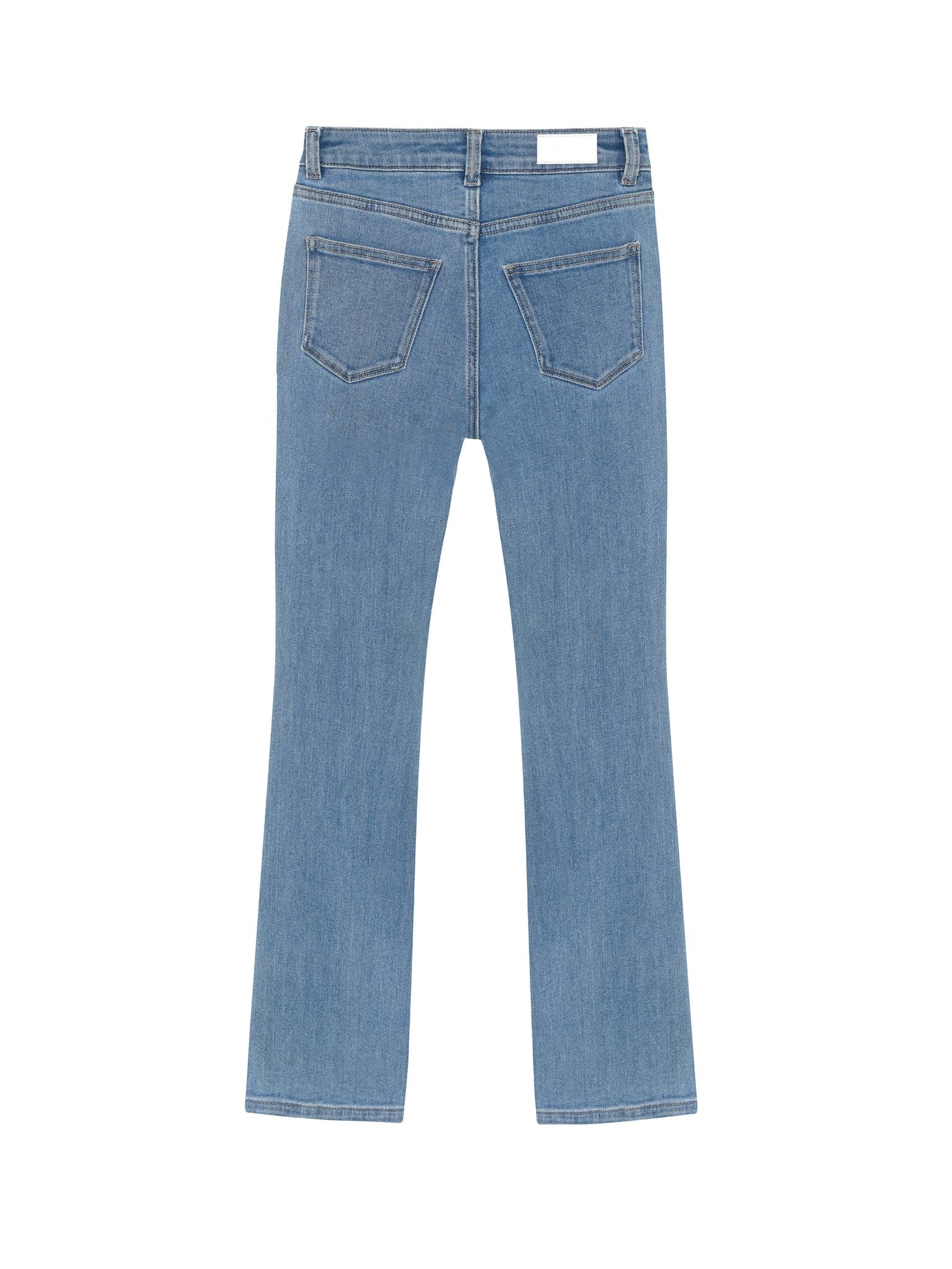 DL1961 Kids girls' Claire bootcut jeans in Blue Water, ghost product image, back view