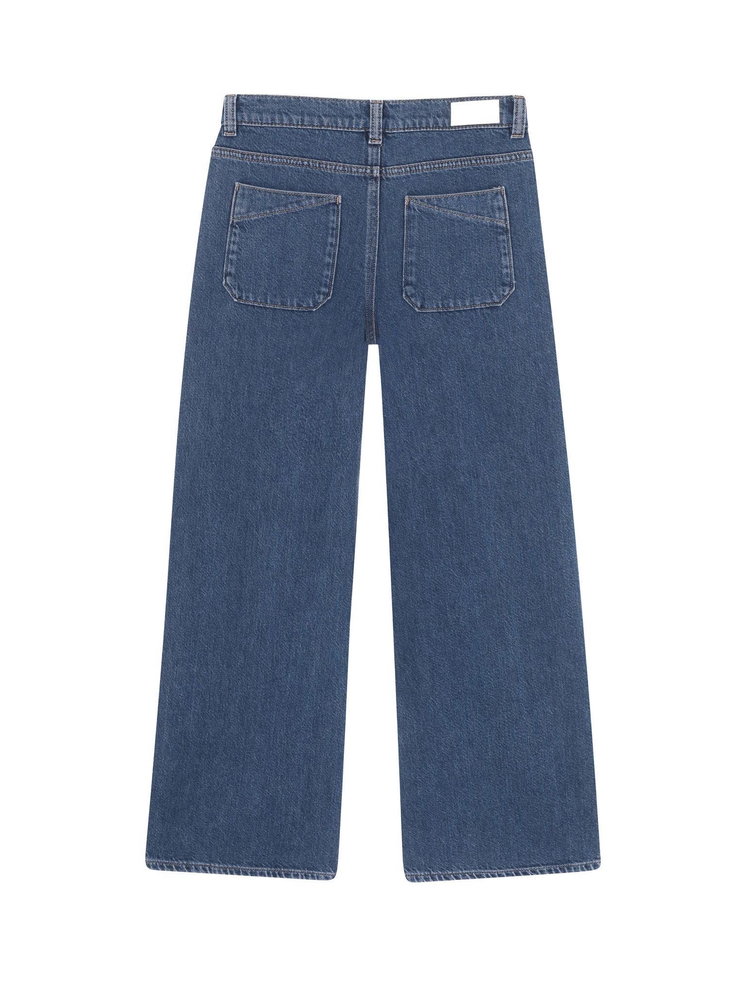 DL1961 Kids girls' Lily wide-leg jeans in Moon Lake, ghost product image, back view
