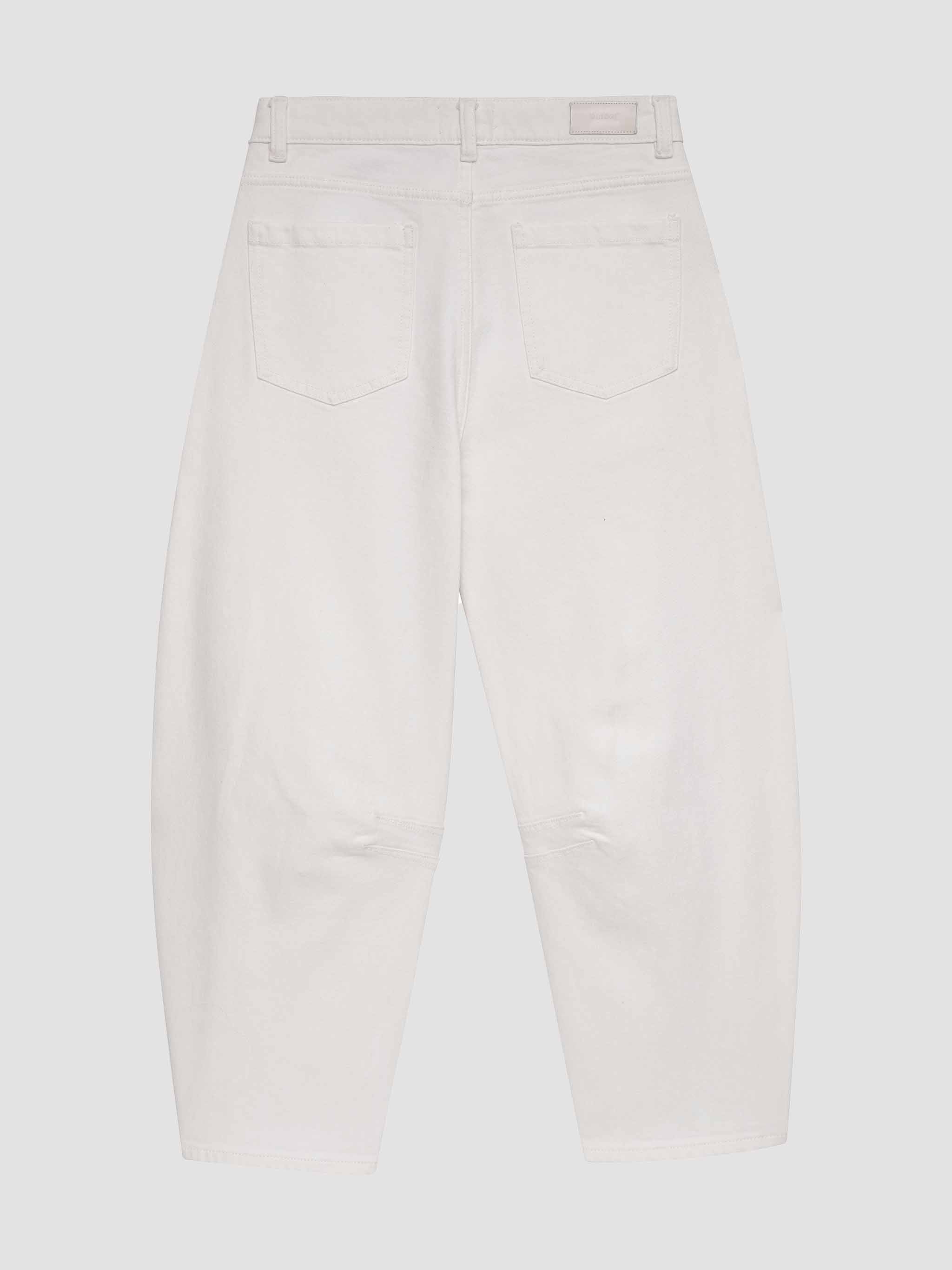 Beige pants on a light gray background