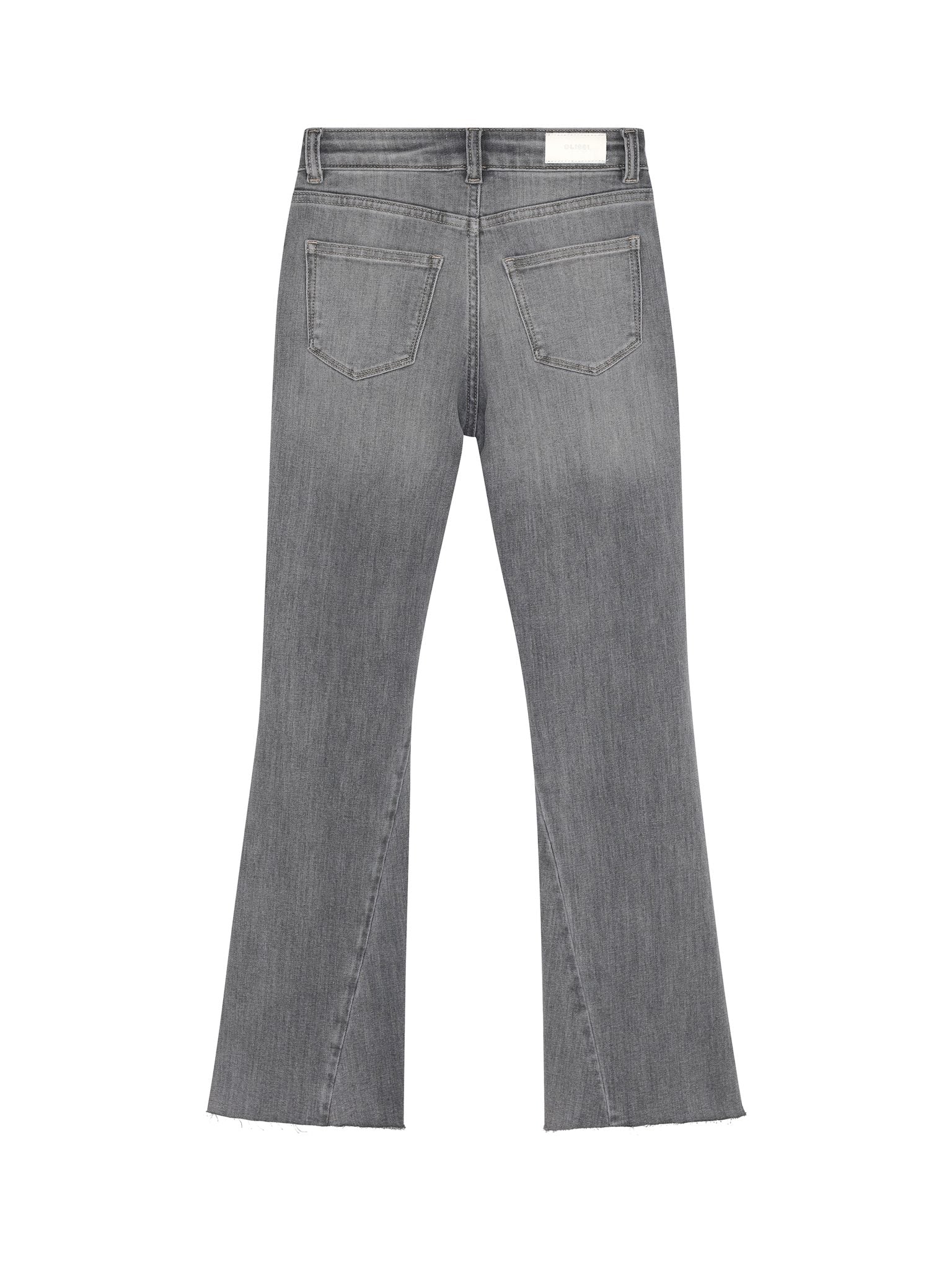 DL1961 Kids girls' Claire bootcut jeans in Twister, ghost product image, back view