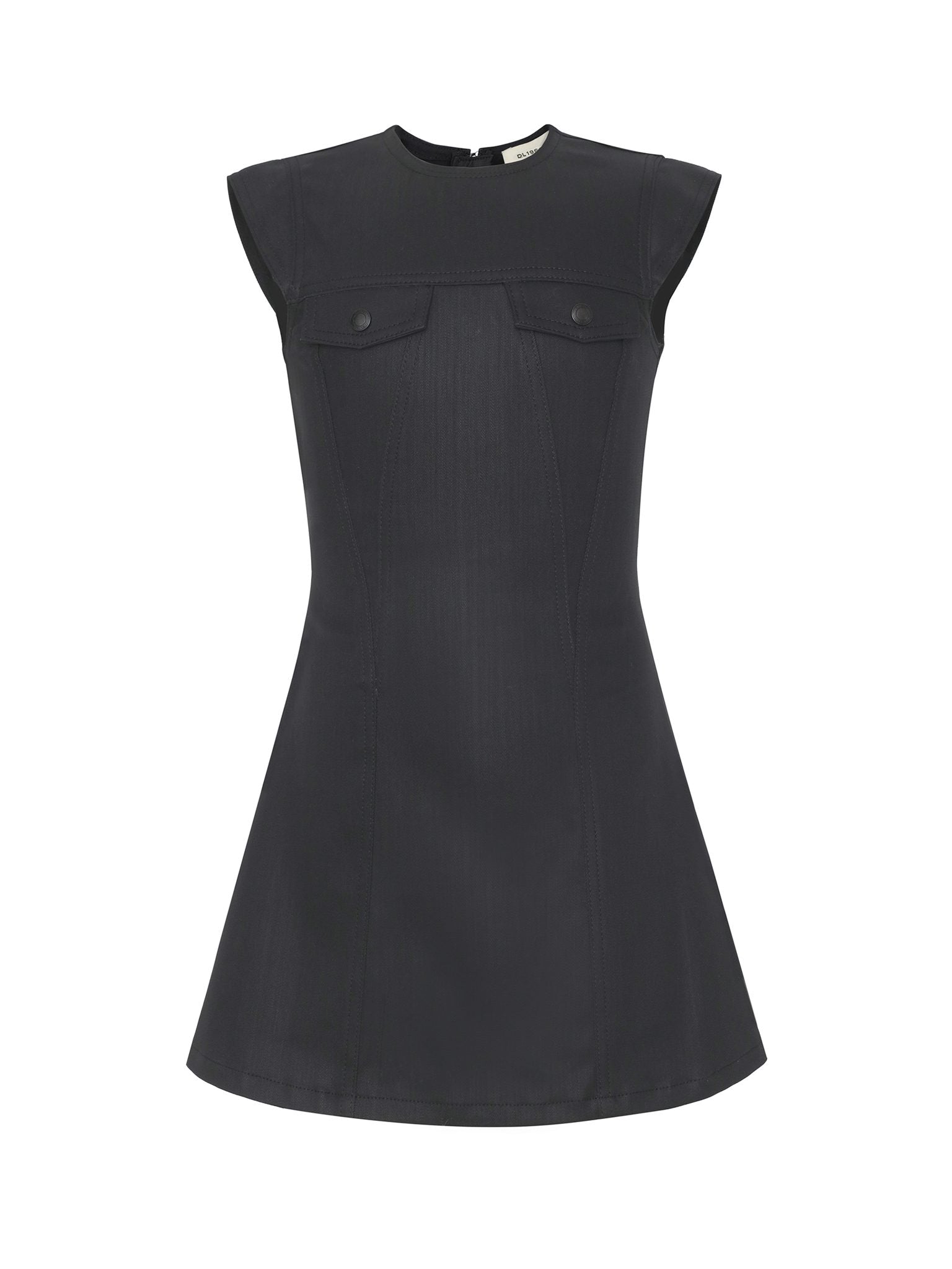 DL1961 Kids girls' Bety cap sleeve dress in Nightspell, ghost product image, front view