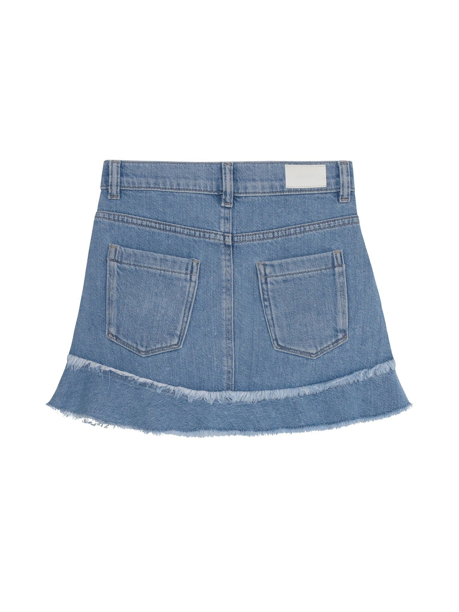DL1961 Kids girls' Jenny skirt in Unravelled, ghost product image, back view