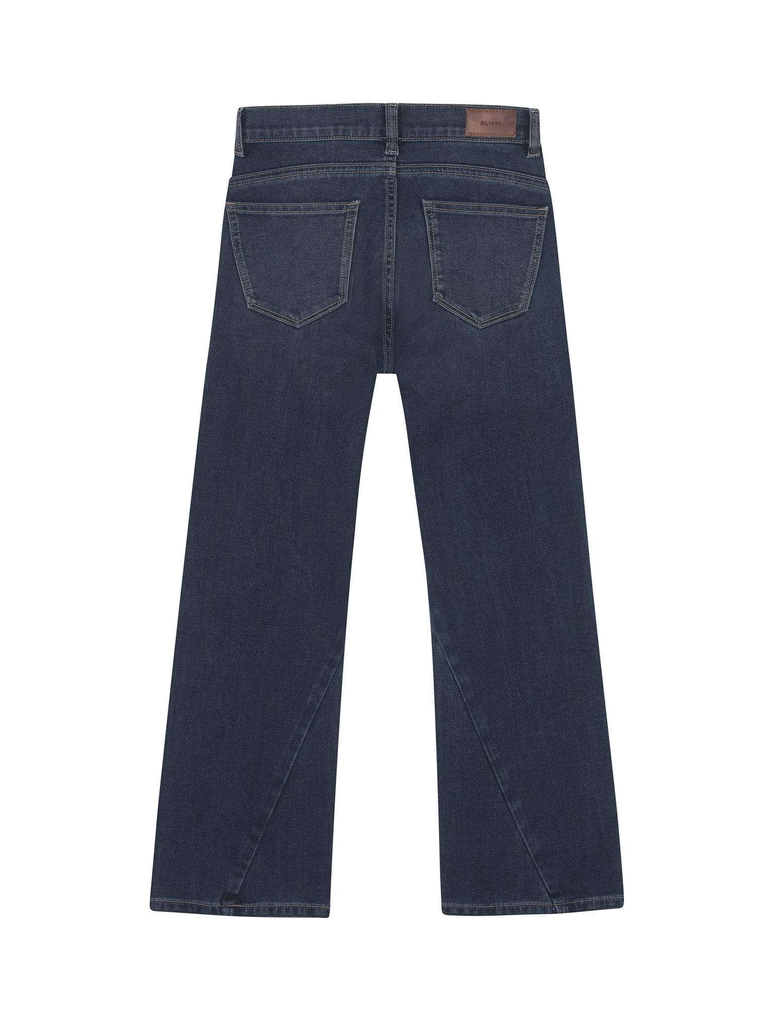 DL1961 Kids girls' Cleo bootcut jeans in Nightlight, ghost product image, back view